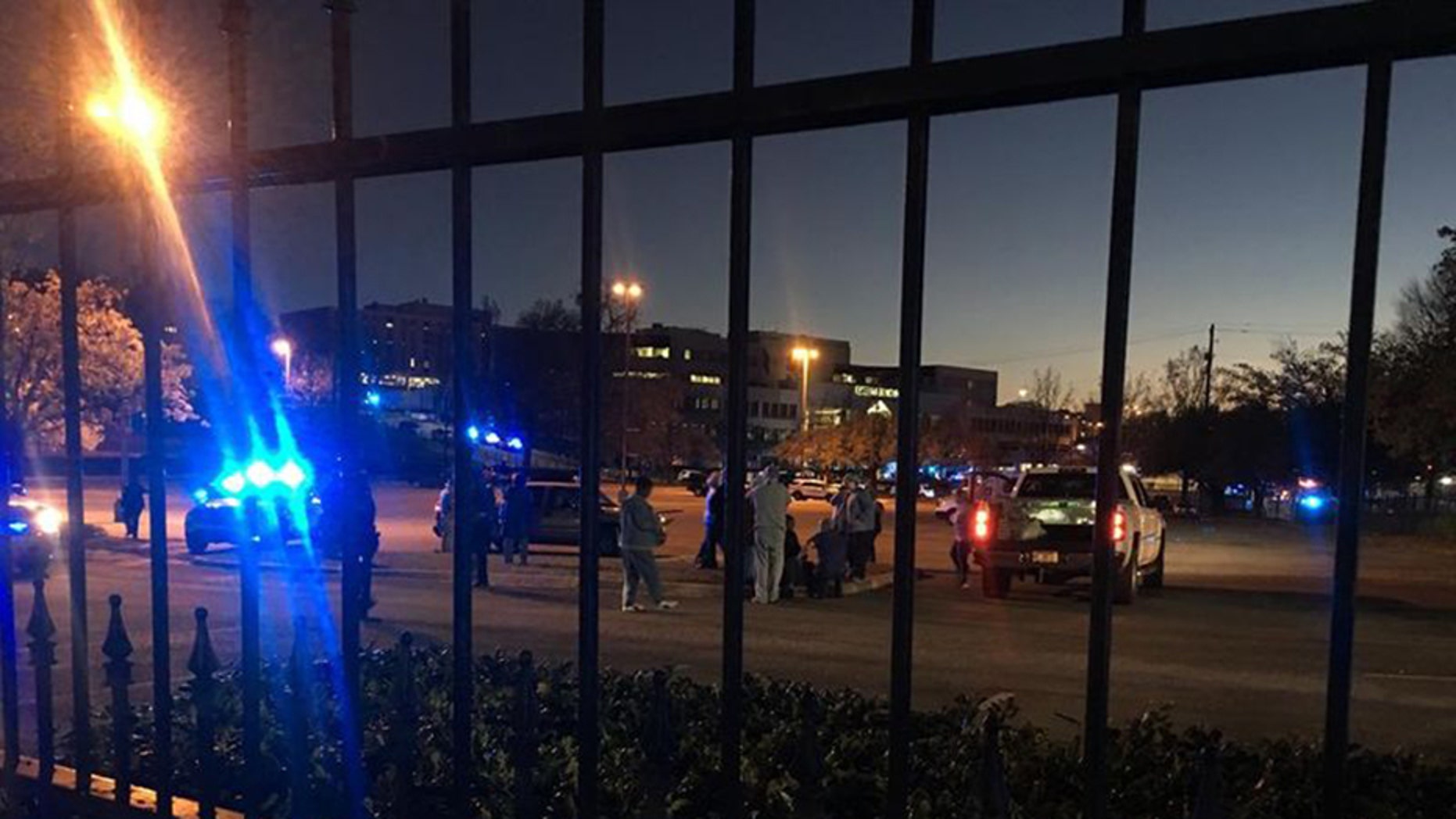 Police in Alabama said a gunman opened fire at the UAB Highlands hospital in Birmingham on Wednesday night, leaving two employees wounded.