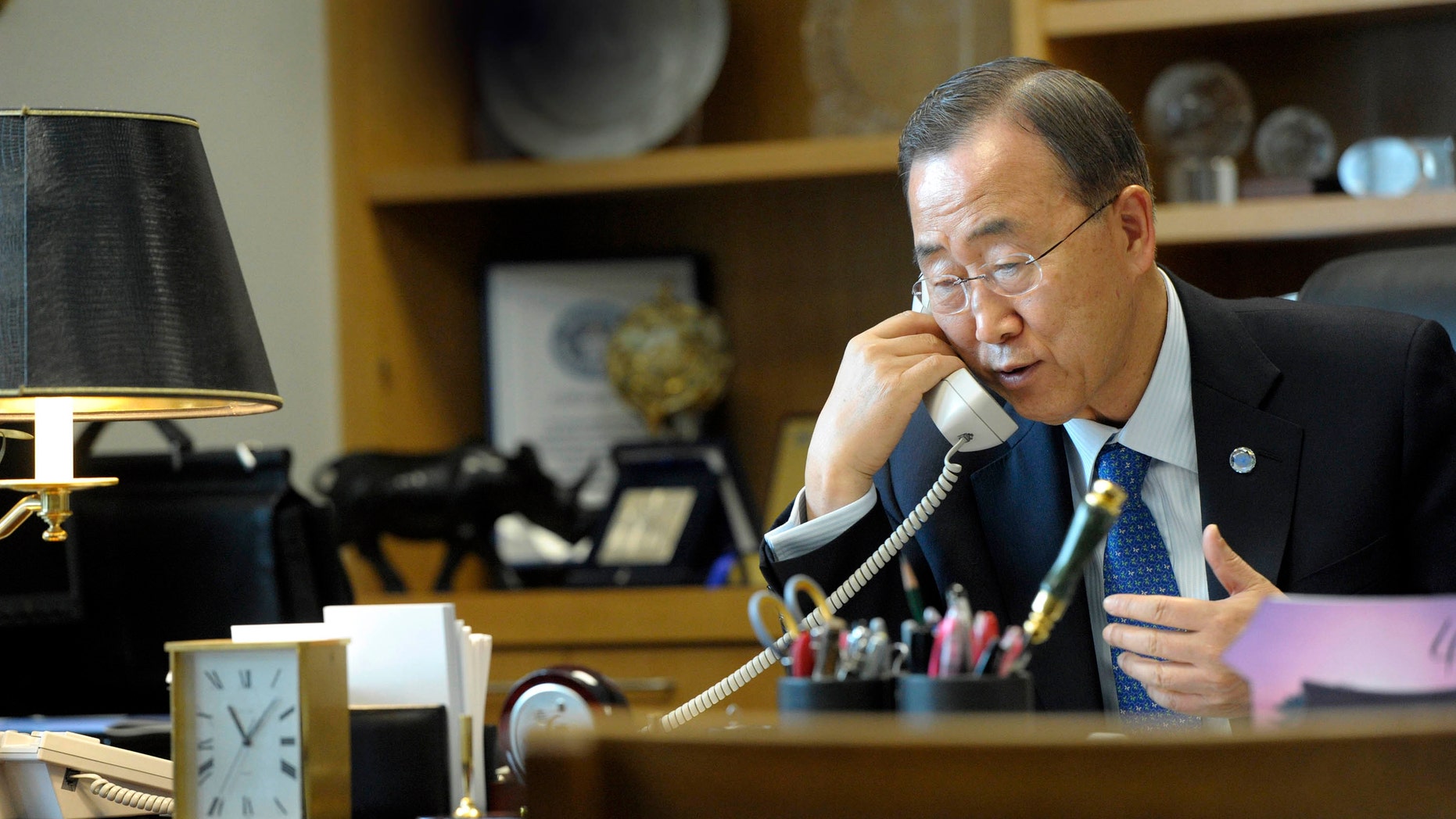 May 4, 2011: U.N. Secretary-General Ban Ki-moon.