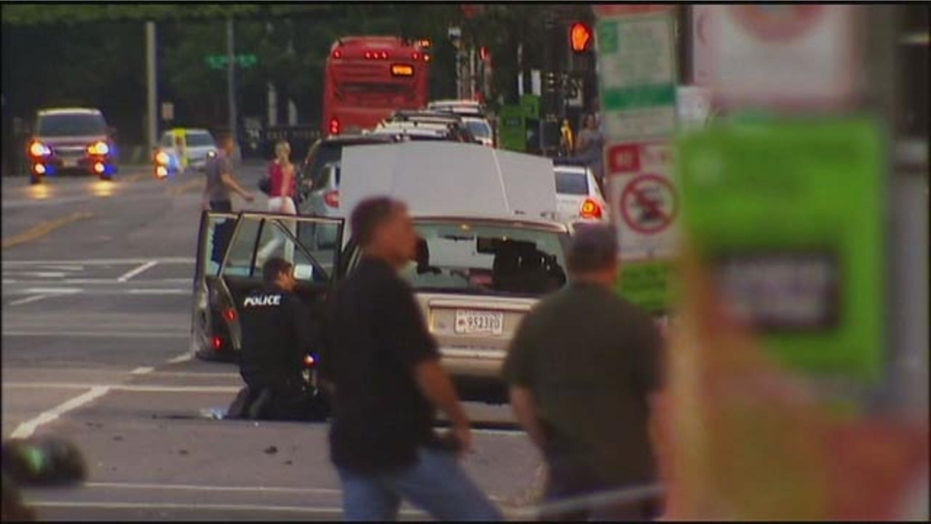 May 24, 2015: Police check a suspicious vehicle near the West Front of the U.S. Capitol Building in Washington D.C. (MyFoxDC.com)