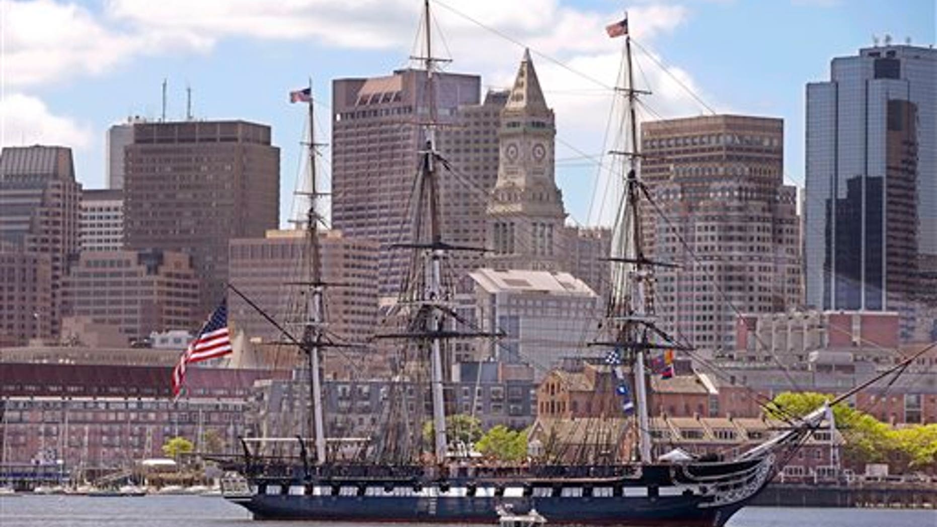 The USS Constitution. (AP Photo/Stephan Savoia)