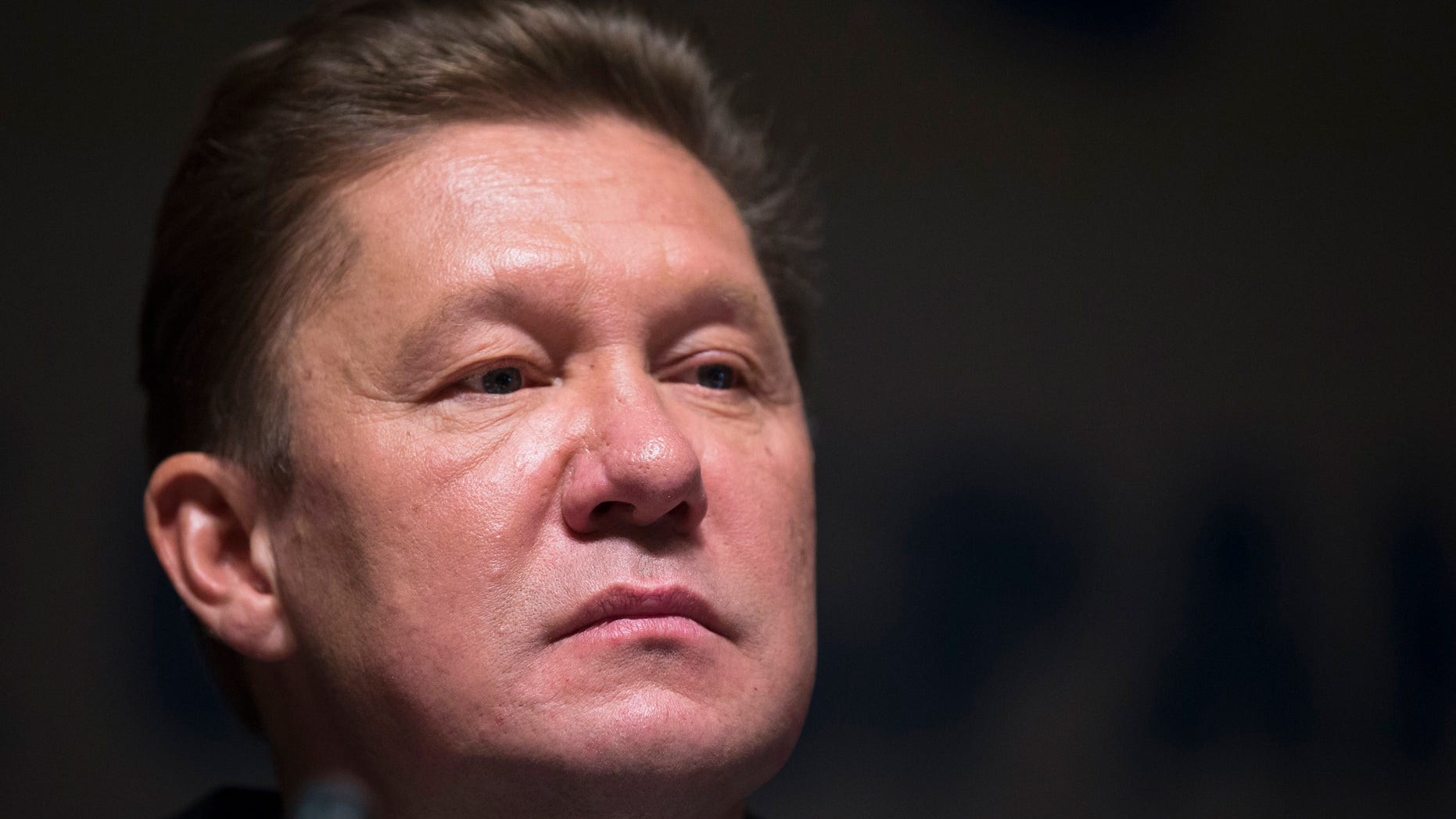 June 27, 2014 - Russian state-run natural giant Gazprom CEO Alexei Miller attends an annual shareholders meeting in the Gazprom headquarters in Moscow, Russia. Gazprom halted supplies to Ukraine last week amid a dispute over Ukraines mounting debts, raising fears of disruption in Russian gas supplies to Europe.