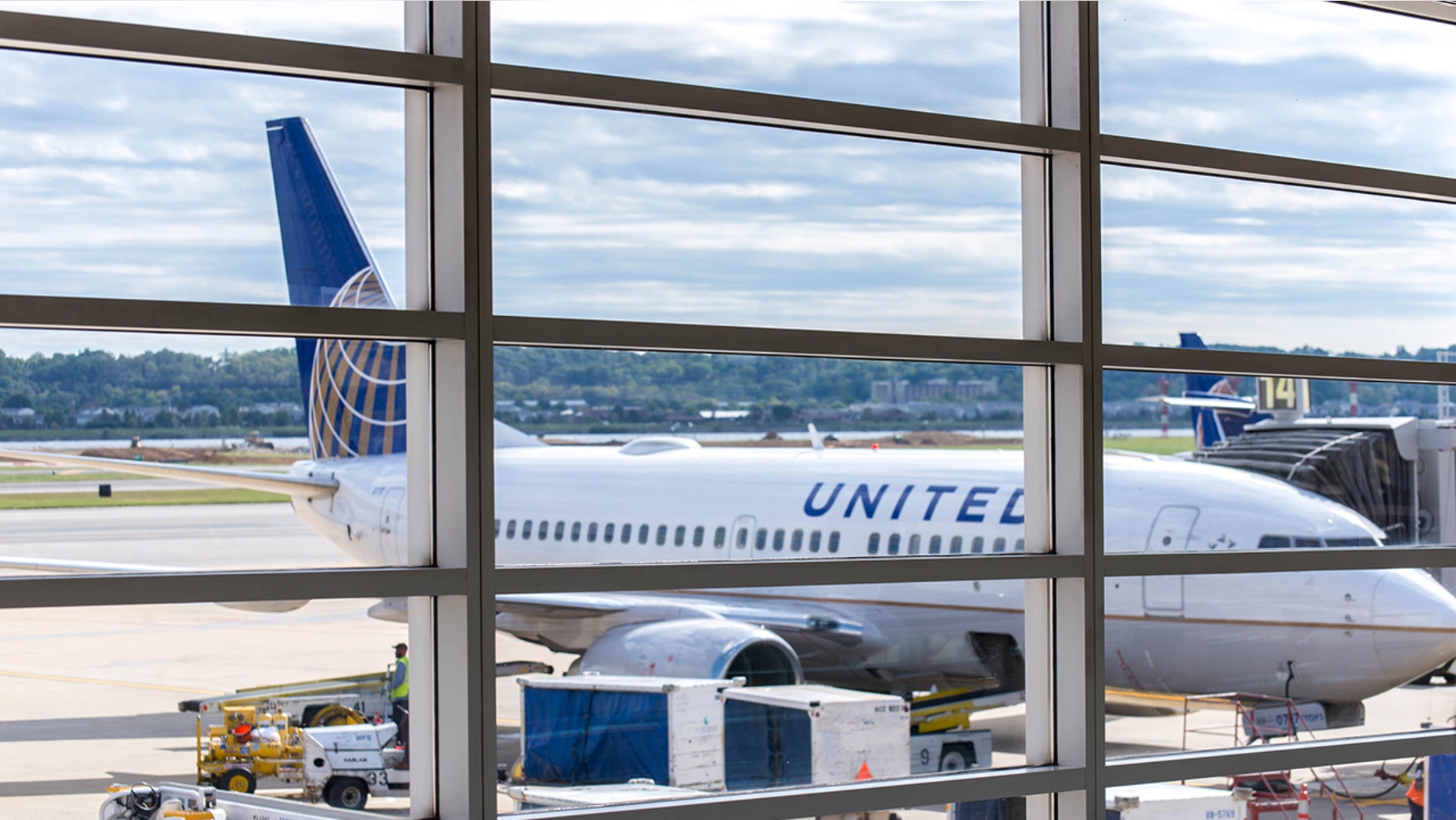 Passengers were forced to use the emergency slide after smoke was detected in the plane cabin.