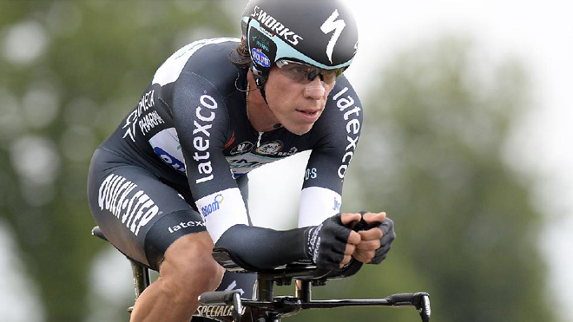 Urán during the Giro d'Italia in May. (AP Photo/Fabio Ferrari)