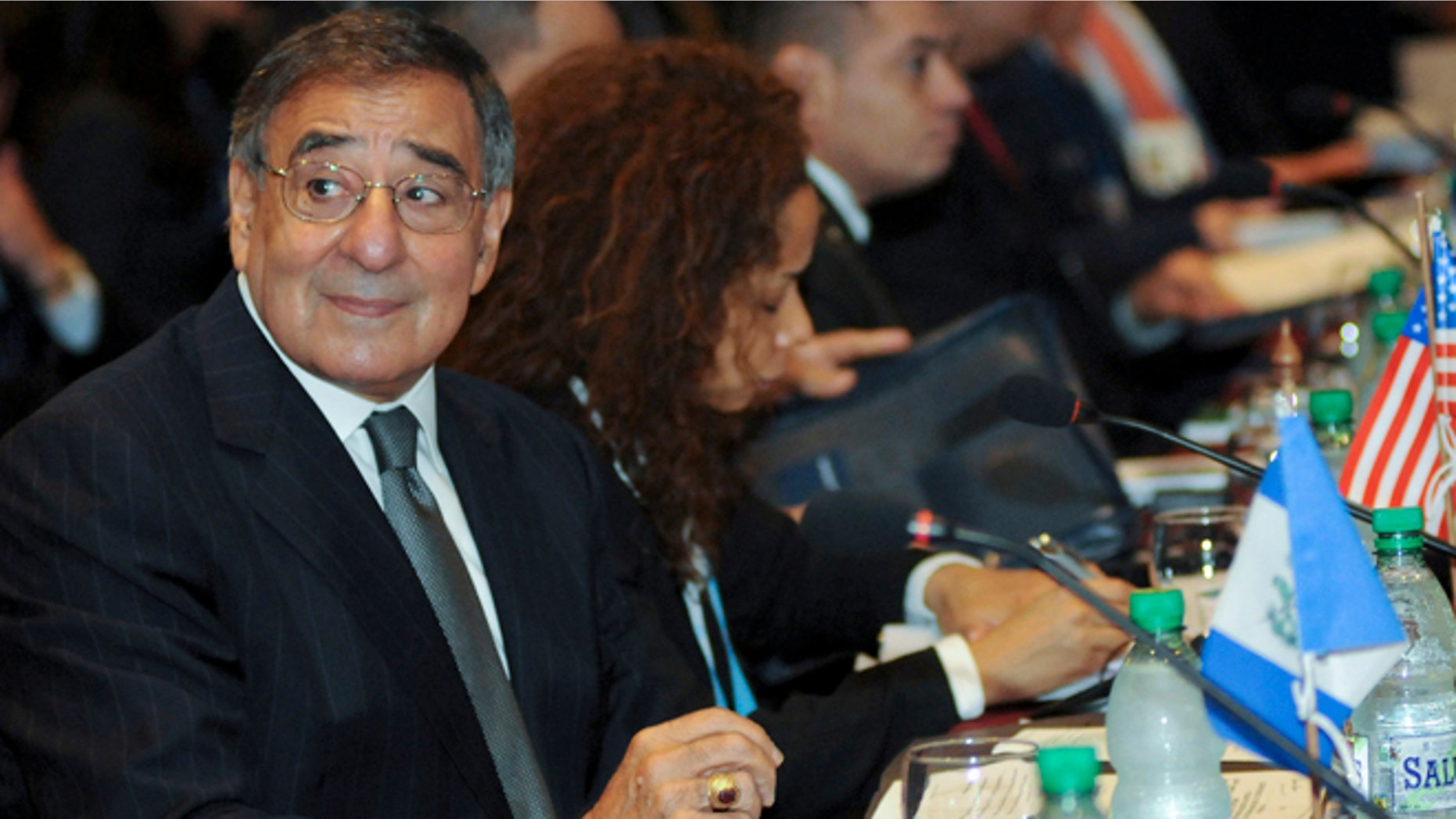U.S. Secretary of Defense Leon Panetta attends a conference of defense ministers of the Americas, Monday. Oct. 8, 2012, in Punta del Este, Uruguay.