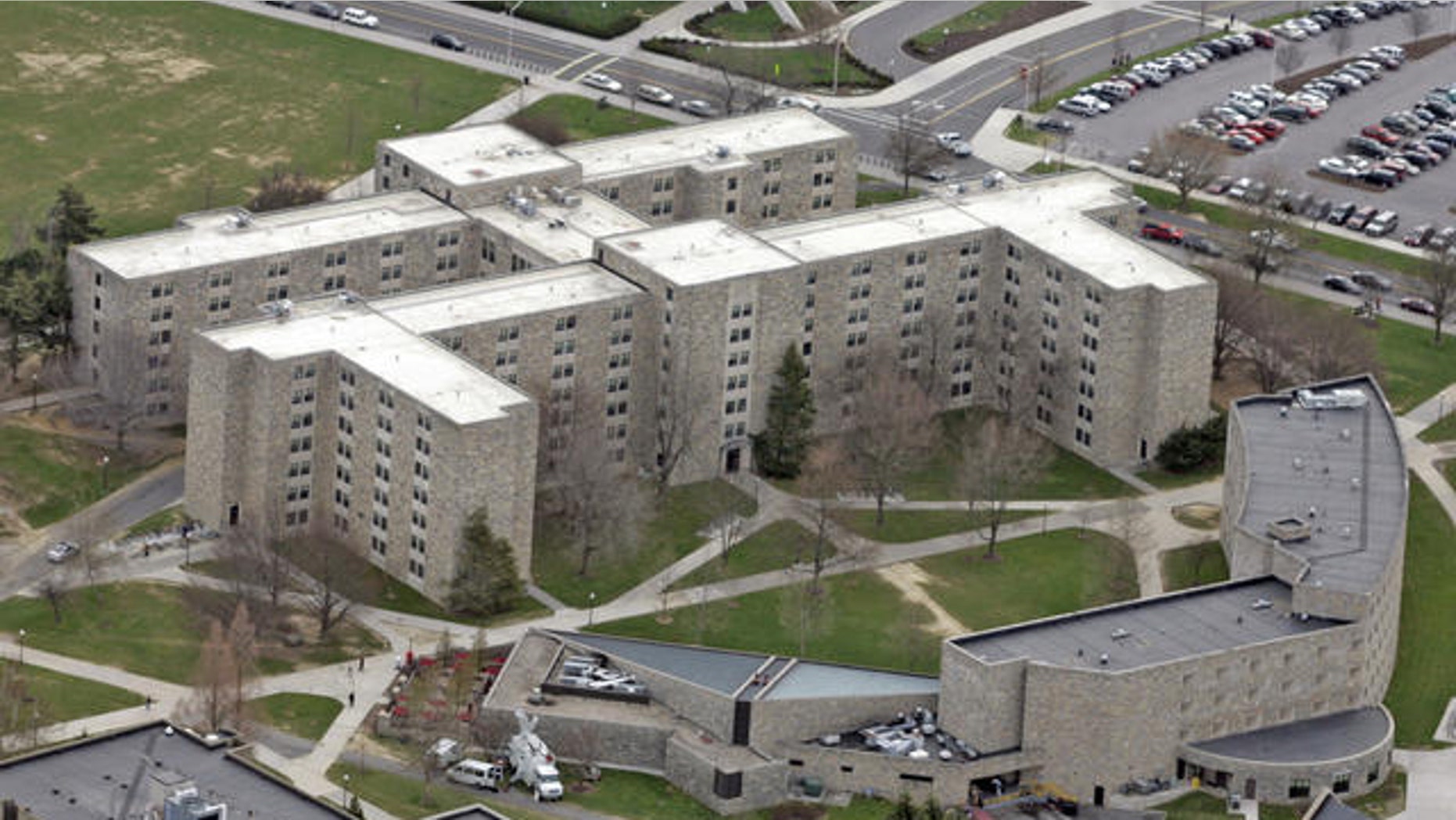 A file photo of the Virginia Tech campus in Blacksburg, Va., where a man with a gun was reportedly spotted Thursday morning. The incident comes four years after a shooting rampage on the campus that killed 33 people, including the gunman who committed suicide.