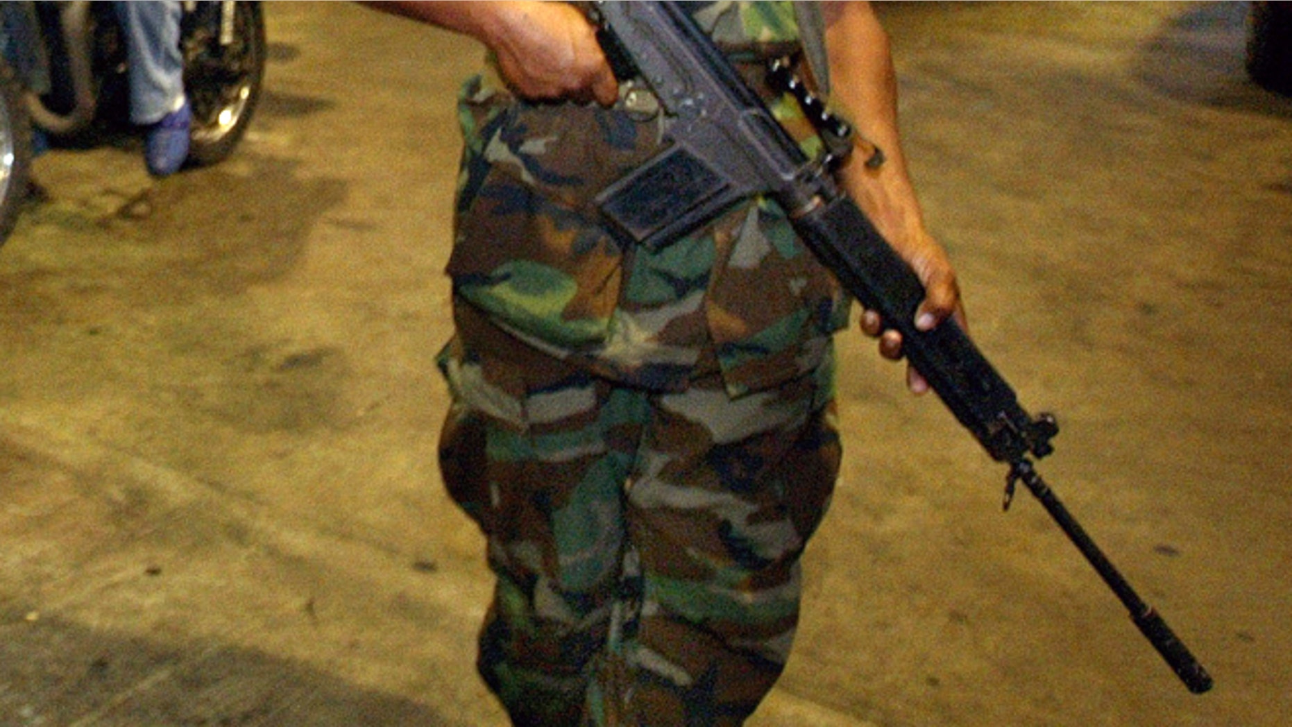 A Venezuelan soldier. (Photo by Paula Bronstein/Getty Images)