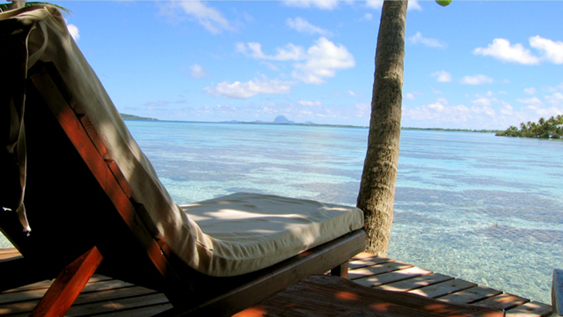A view of Tahiti in the Pacific from Vahine Island resort. A new study shows that despite concerns about rising sea levels, many Pacific islands are actually growing.