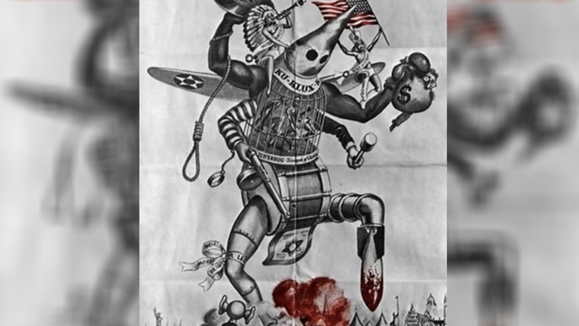 This Nazi propaganda poster was posted on the tumblr page of the Vassar College chapter of Students for Justice in Palestine. The blog posting upset other students, leading the school administration to launch an investigation.