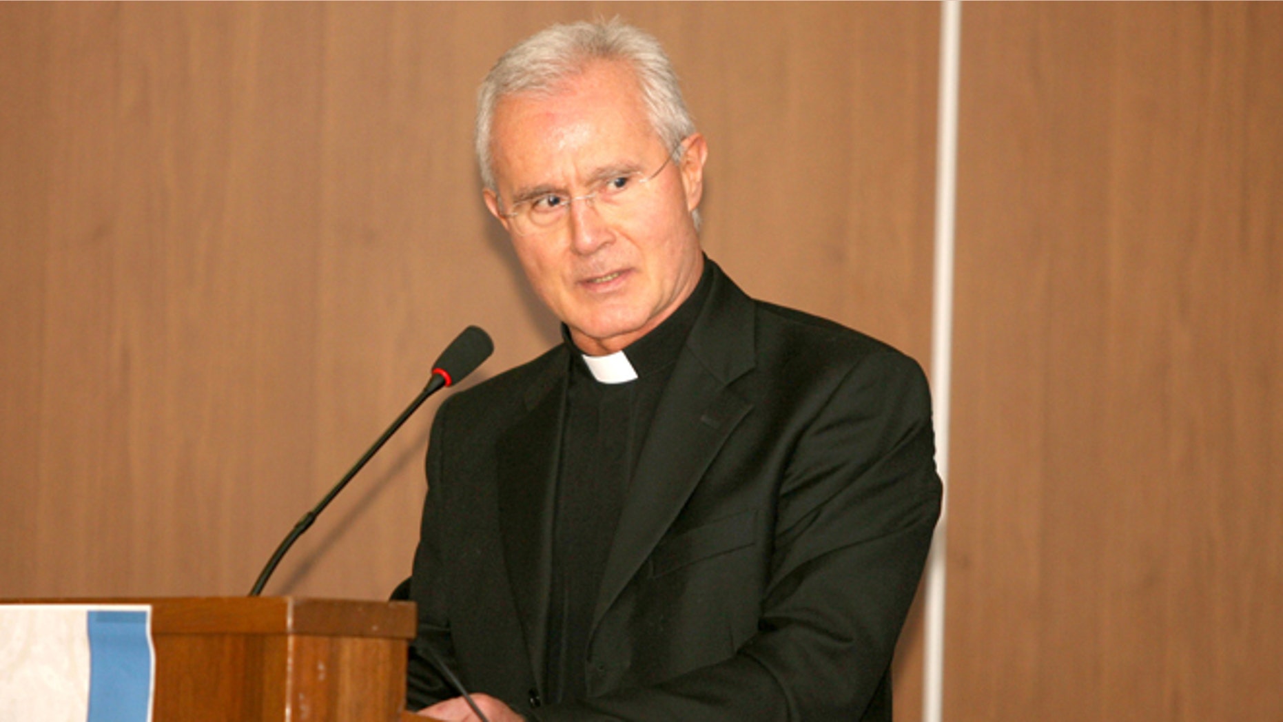 An undated photo of Monsignor Nunzio Scarano in Salerno, Italy. A Vatican official already under investigation in a purported money-laundering plot involving the Vatican bank was arrested Friday, June 28, 2013, in a separate operation: Prosecutors allege he tried to bring 20 million euros ($26 million) in cash into Italy from Switzerland aboard an Italian government plane, his lawyer said. Monsignor Nunzio Scarano, a recently suspended accountant in one of the Vatican's main financial departments, is accused of fraud, corruption and slander stemming from the plot, which never got off the ground, attorney Silverio Sica told The Associated Press. He said Scarano was a middleman in the operation: Friends had asked him to intervene with a broker, Giovanni Carenzio, to return 20 million euros they had given him to invest. Sica said Scarano persuaded Carenzio to return the money, and an Italian secret service agent, Giovanni Maria Zito, went to Switzerland to bring the cash back aboard an Italian government aircraft. Such a move would presumably prevent any reporting of the money coming into Italy. The operation failed because Carenzio reneged on the deal, Sica said. (AP Photo/Francesco Pecoraro)