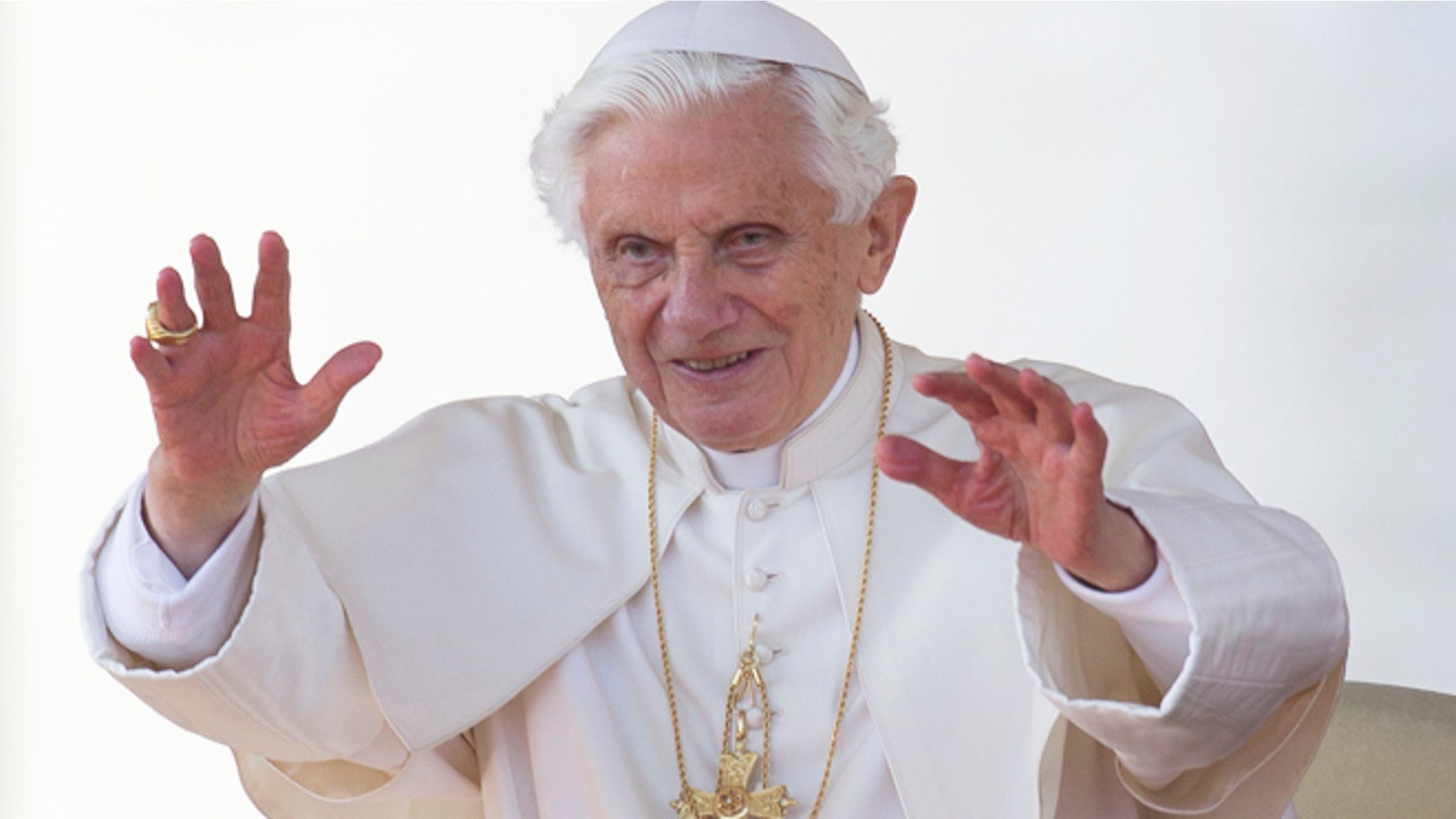 Oct. 24, 2012: Pope Benedict XVI blesses the faithful in St. Peter's Square at the Vatican for his weekly general audience. The Vatican spokesman on Thursday, Nov. 8, said that the 85-year-old Benedict will start tweeting from a personal Twitter account, perhaps before the end of the year.