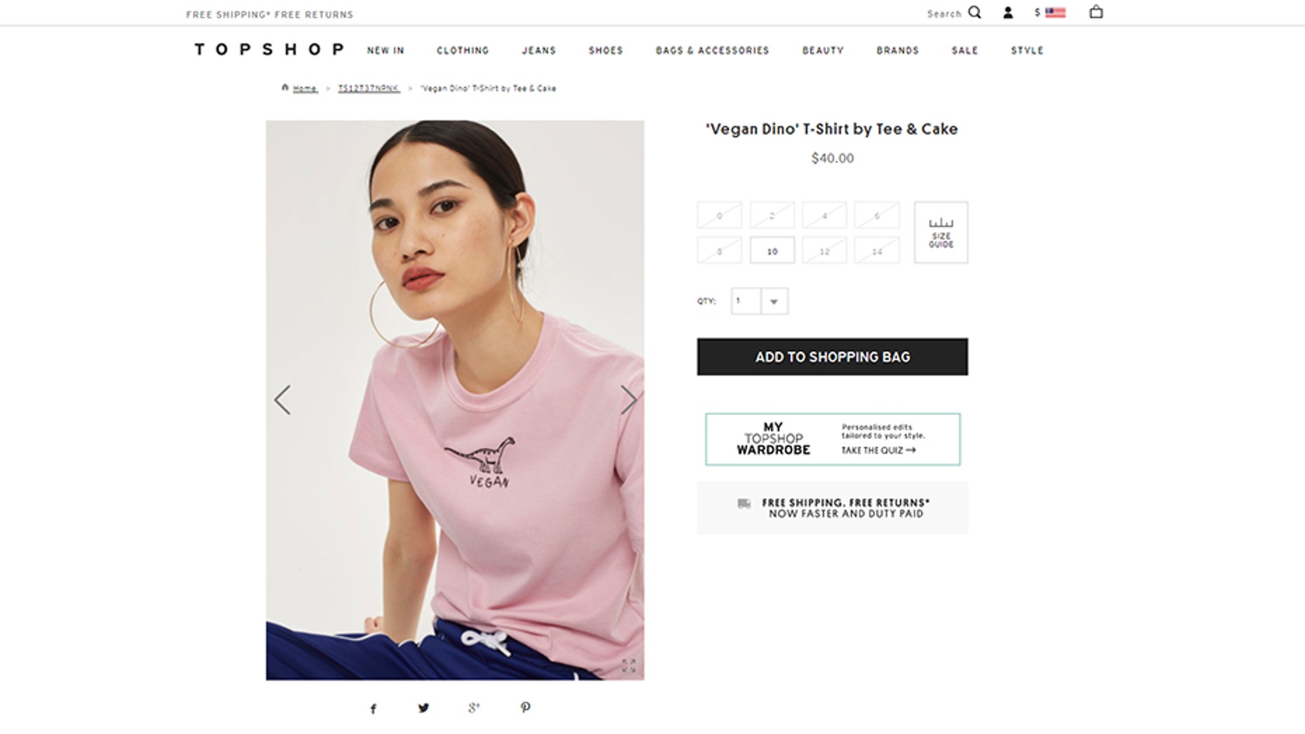 Topshop's "vegan" tee is being called out for having a non-vegan recipe printed on the label.