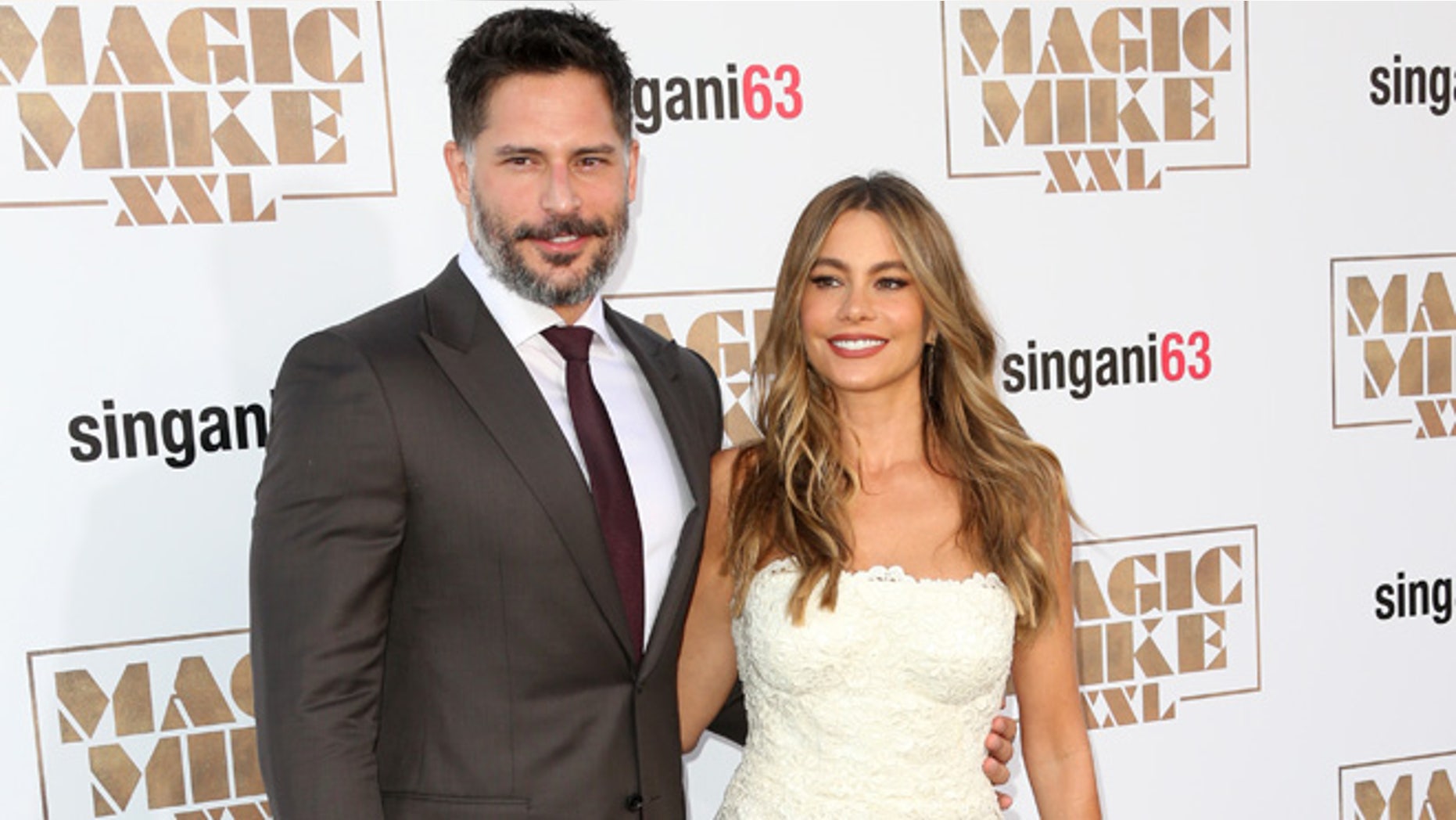 HOLLYWOOD, CA - JUNE 25: Actors Joe Manganiello (L) and Sofia Vergara attend the premiere of Warner Bros. Pictures' "Magic Mike XXL" at TCL Chinese Theatre IMAX on June 25, 2015 in Hollywood, California. (Photo by Frederick M. Brown/Getty Images)