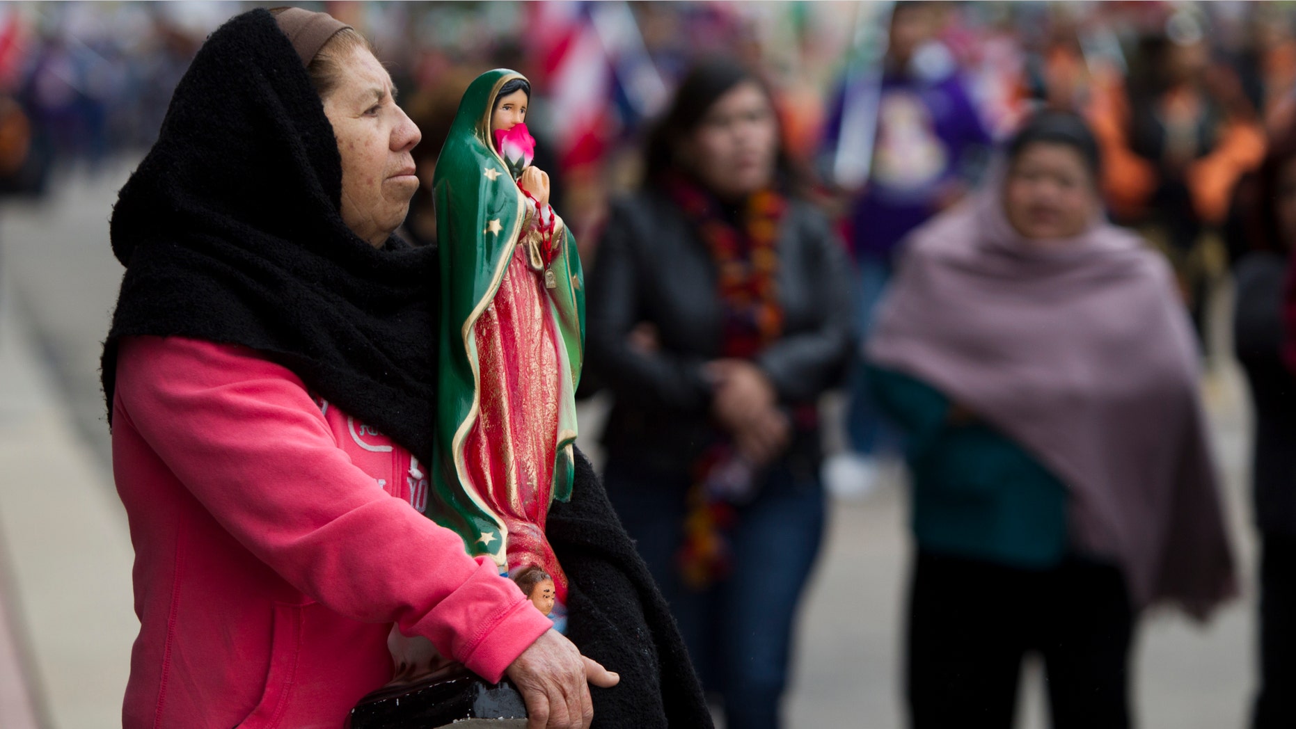 Feast of Our Lady of Guadalupe procession on Sunday, Dec. 8, 2013, in Houston.