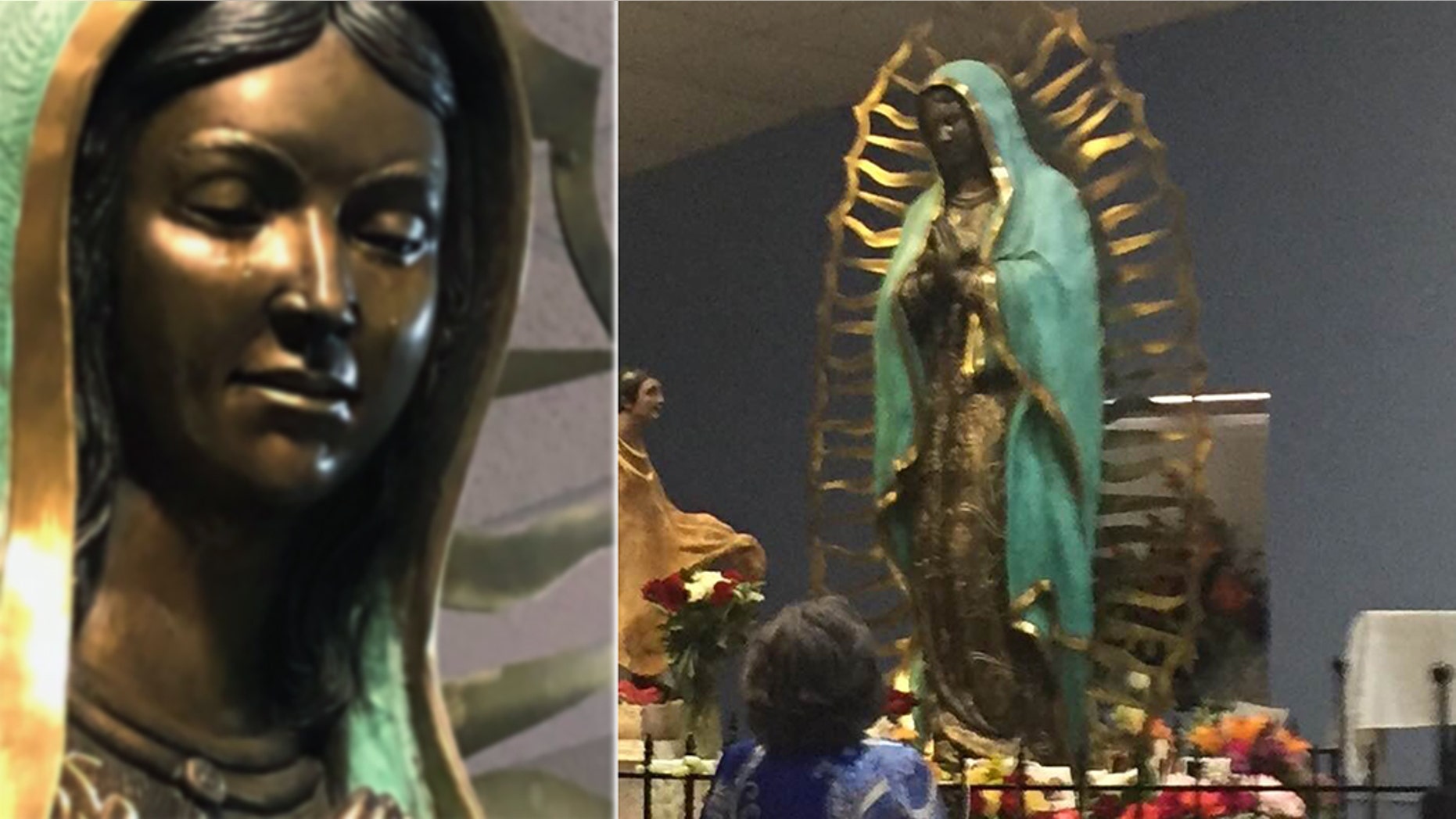 A sculpture of the Virgin Mary that appeared to be crying at the Our Lady of Guadalupe Catholic Church in Hobbs in New Mexico is being investigated after it was determined her tears were olive oil.