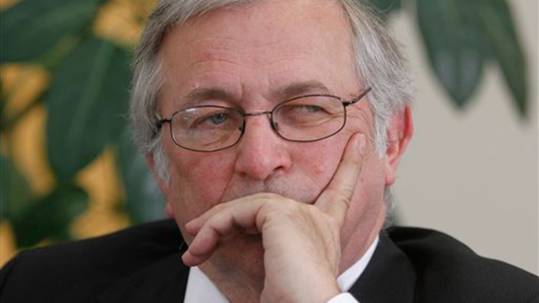 April 11: Virginia Tech president Charles Steger during an interview in his office at the school in Blacksburg, Va.
