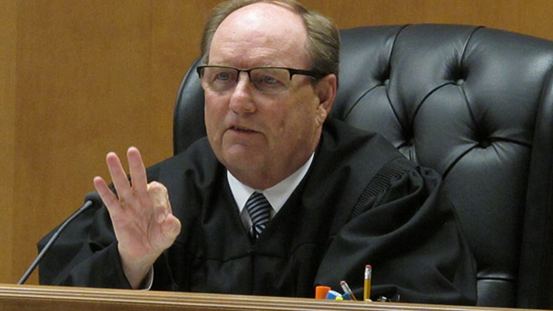 Shawnee County, Kan., District Judge Larry on Friday, July 29, 2016, in Topeka, Kan.
