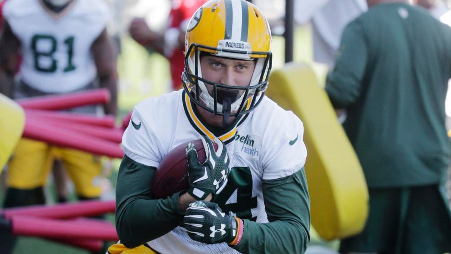 Tuesday, June 16: The Green Bay Packers' Jared Abbrederis, a former Badger, runs a drill during minicamp in Green Bay, Wis.