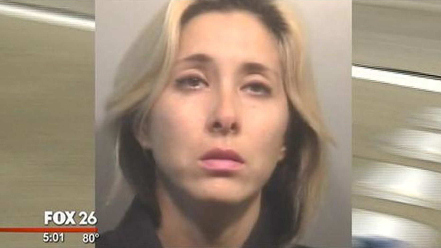 Police say 34-year-old Angela Garcia forced her son out on Interstate-45 at League City Parkway.
