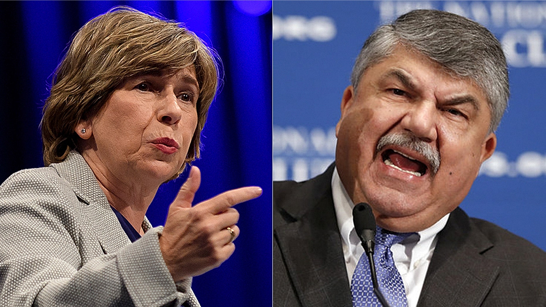 Randi Weingarten, American Federation of Teachers president, was not pleased with Richard Trumka's comments on President Trump.