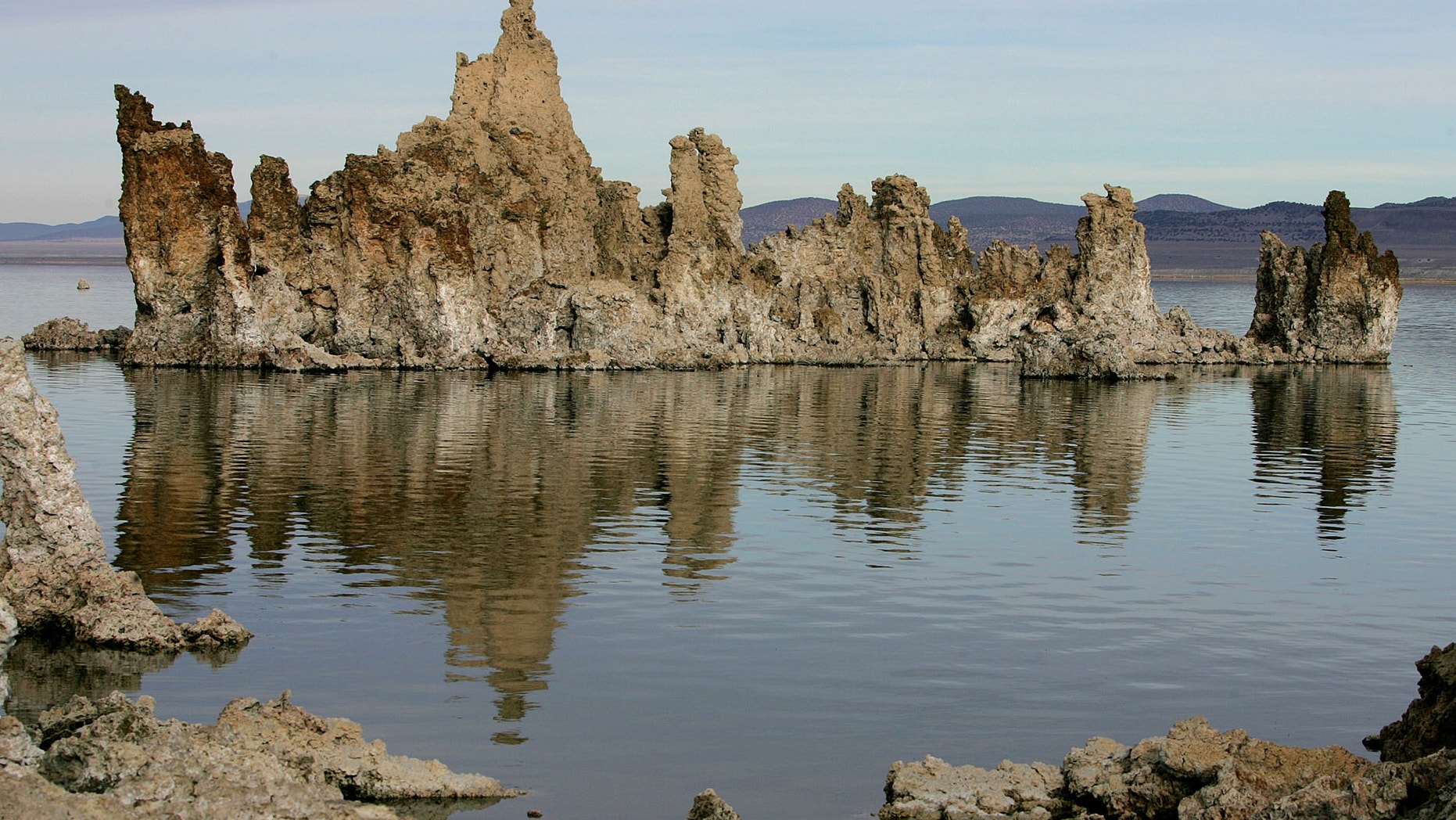 FILE: This photo shows tufa towers in Mono Lake near Lee Vining, Calif.
