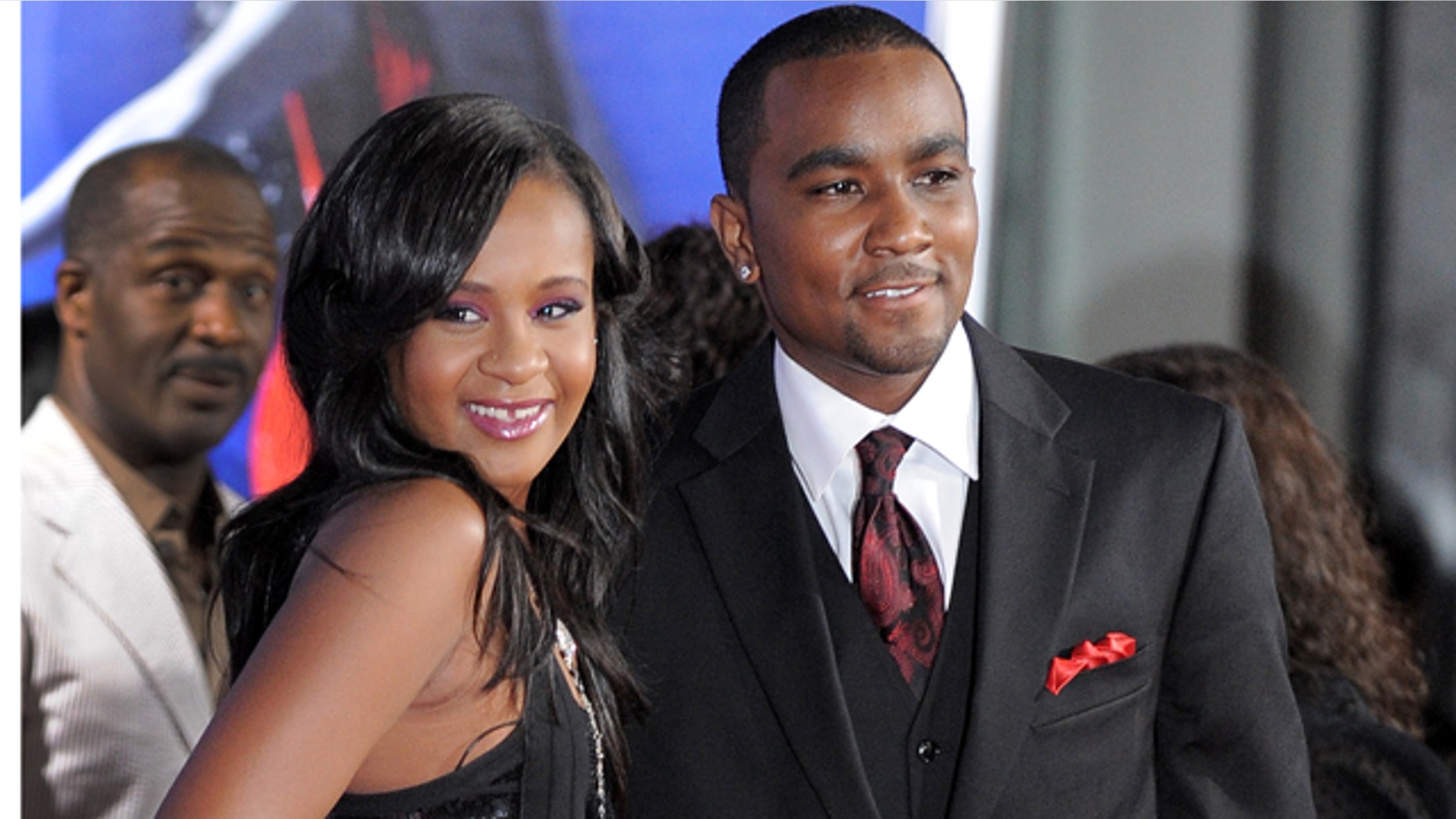 FILE - In this Aug. 16, 2012, file photo, Bobbi Kristina Brown, left, and Nick Gordon attend the Los Angeles premiere of 'Sparkle' at Grauman's Chinese Theatre in Los Angeles. (Photo by Jordan Strauss/Invision/AP, File)