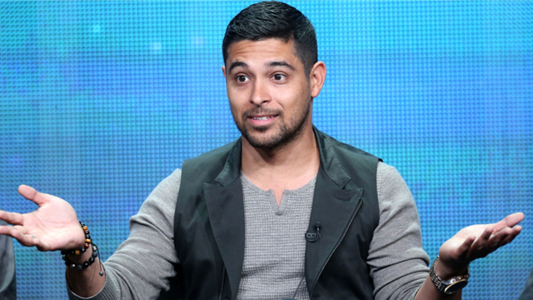 BEVERLY HILLS, CA - AUGUST 07: Actor Wilmer Valderrama speaks onstage during 'The Graduates/Los Graduados' panel discussion at the PBS portion of the 2013 Summer Television Critics Association tour at the Beverly Hilton Hotel on August 7, 2013 in Beverly Hills, California. (Photo by Frederick M. Brown/Getty Images)