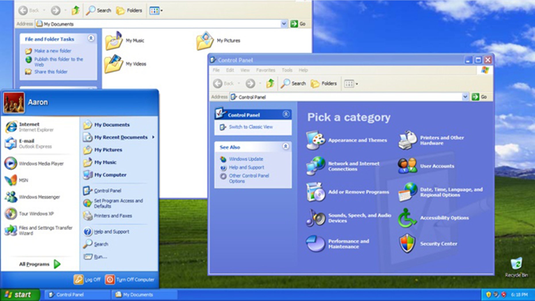 A screenshot of a computer running Windows XP.