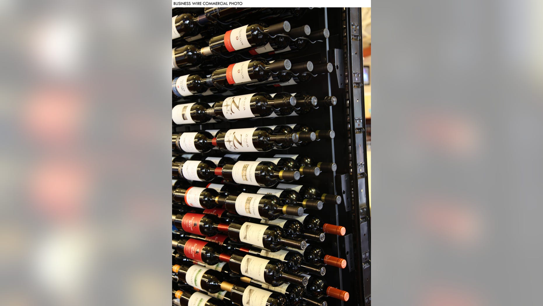 VintageView wine racks can now be used on the popular gondola shelving in grocery stores. (Photo: Business Wire)