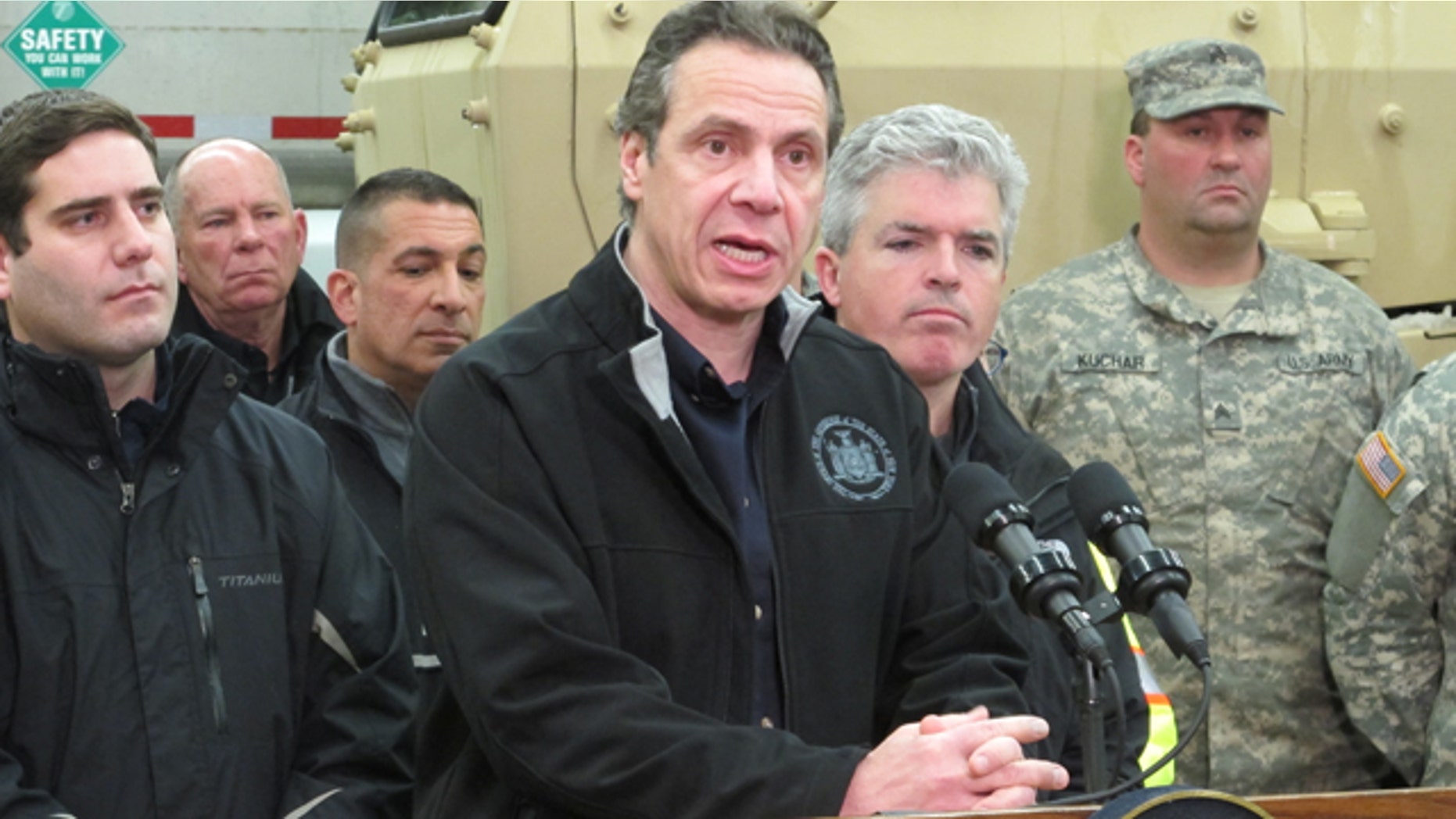 Jan. 27, 2015: Gov. Andrew Cuomo speaks at a news conference in Lindenhurst, N.Y. (AP Photo/Frank Eltman)