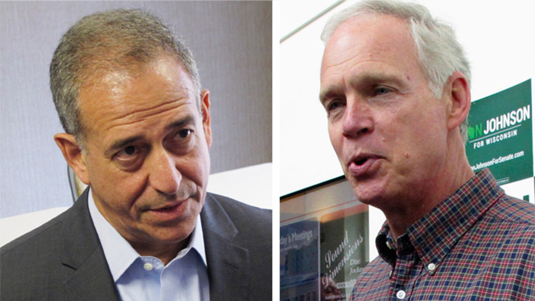 Democratic Senate candidate Russ Feingold (left) and U.S. Sen. Ron Johnson, R-Wis. (right) class over immigration policy. (AP Photos)