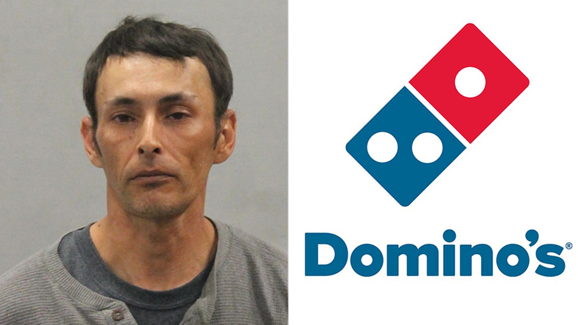 A Domino's customer was arrested after getting into a fight with staff over his "pizza points" and taunting police officers.