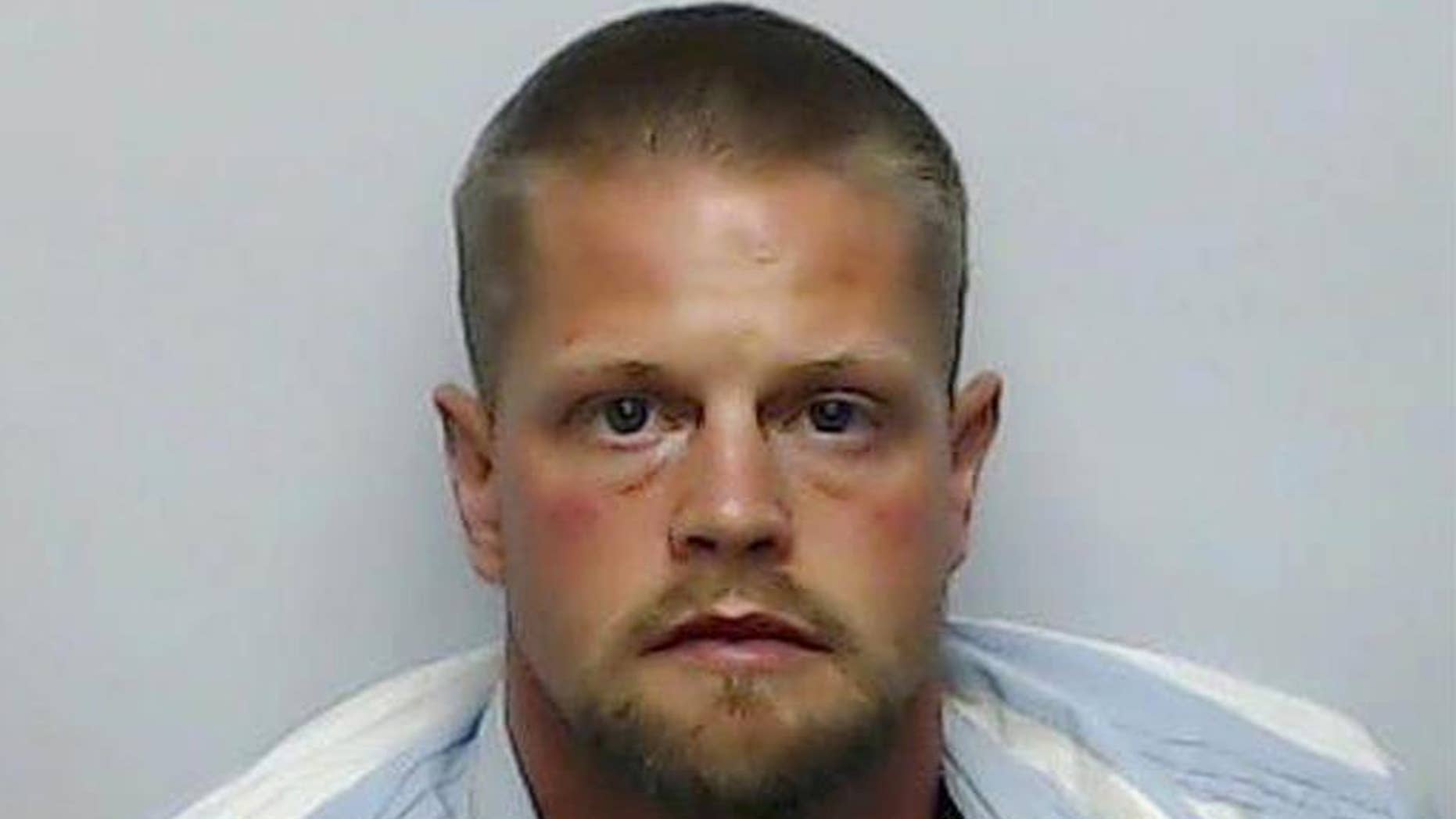 This undated photo provided by the Jeffersonville, Ind. Police Department shows Joseph Oberhansley. The 33-year-old is charged with murder and abuse of a corpse after he allegedly fatally stabbed his girlfriend, 46-year-old Tammy Jo Blanton, on Sept. 11, 2014, then mutilated her and ate parts of the Jeffersonville woman's body. On Tuesday, Dec. 9, 2014, a southern Indiana prosecutor intends to seek the death penalty against Oberhansley. (AP Photo/Jeffersonville, Ind. Police Department via The Courier-Journal)