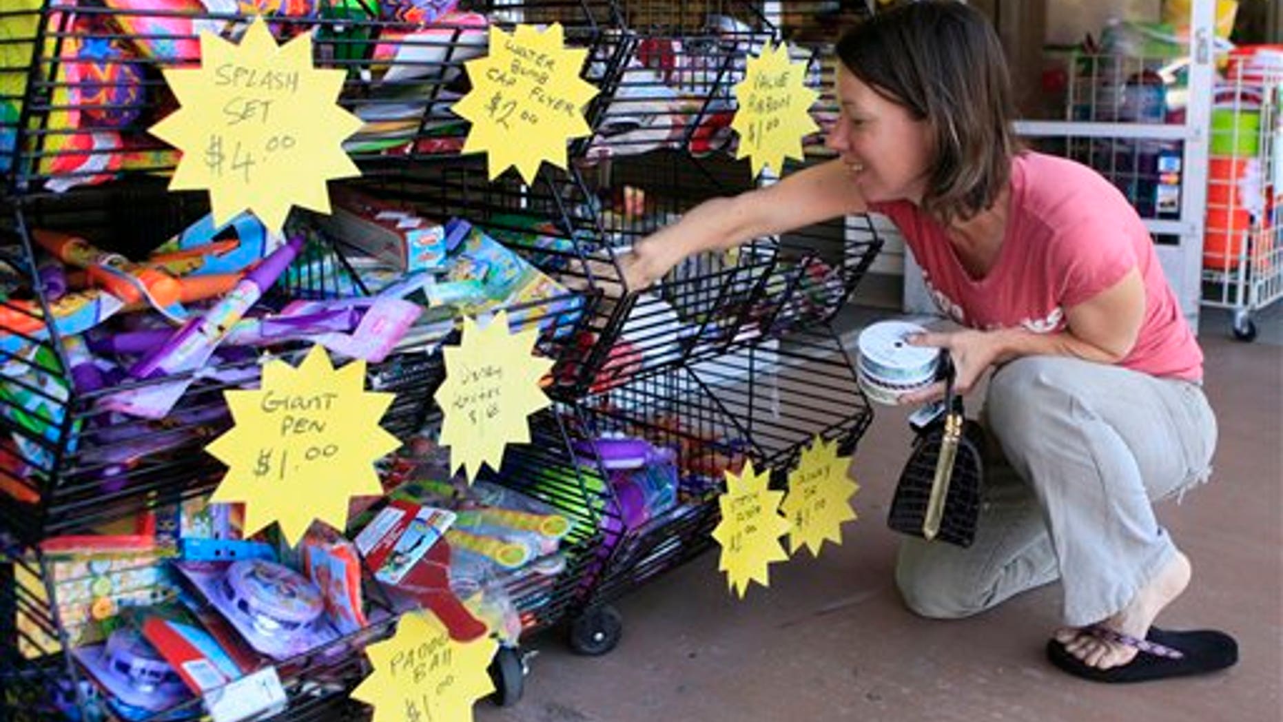 May 11: Shopper at the Michaels store in Westridge Village shopping mall in Santa Clarita, California.