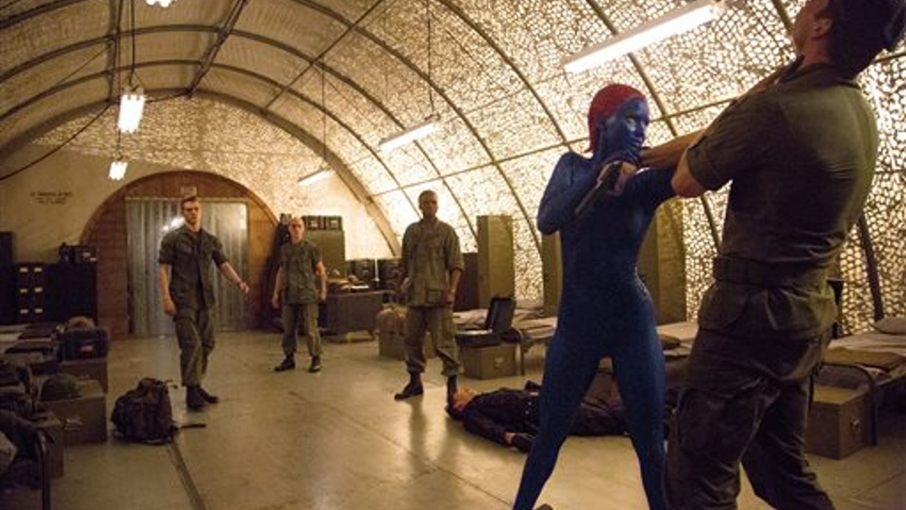 This image released by 20th Century Fox shows Jennifer Lawrence in " X-Men: Days of Future Past."