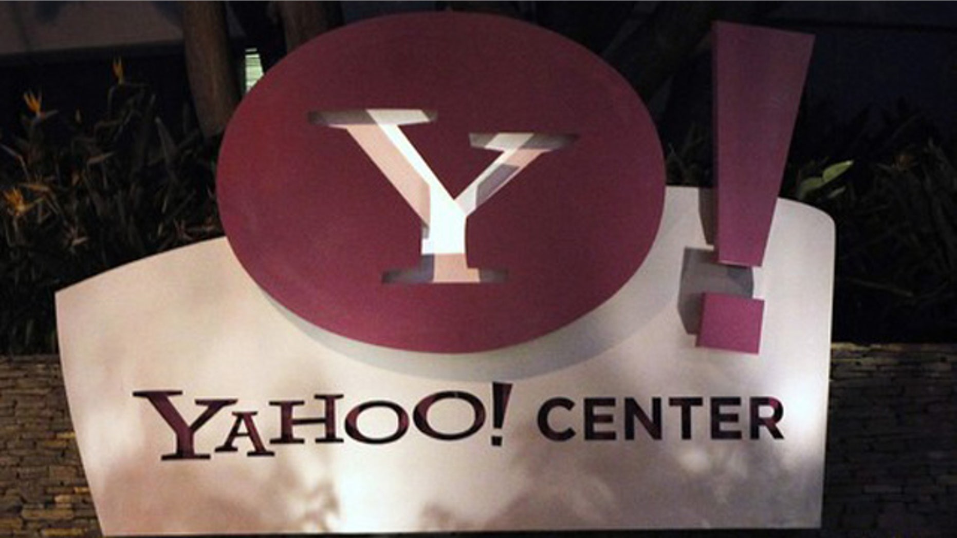 The Yahoo! offices are pictured in Santa Monica, California.