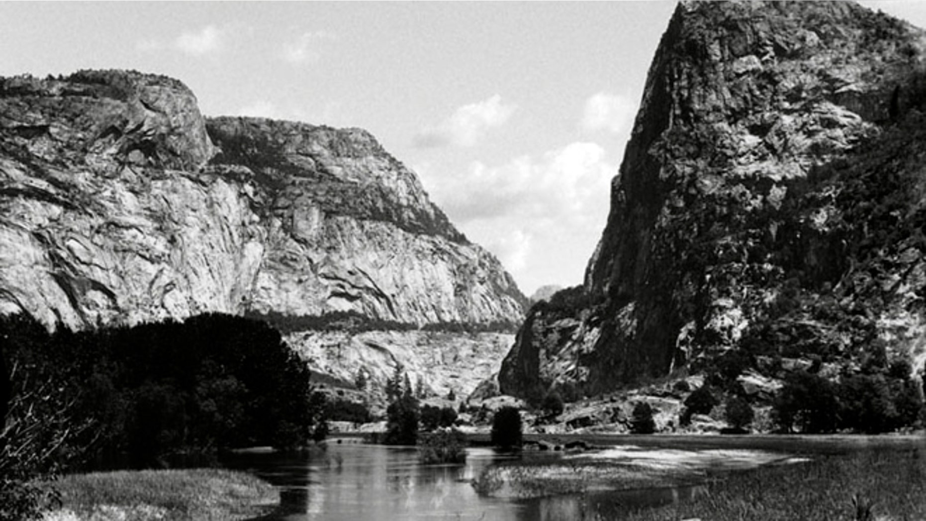 This pre-1913 file photo shows the Hetch Hetchy Valley in Yosemite National Park, Calif.
