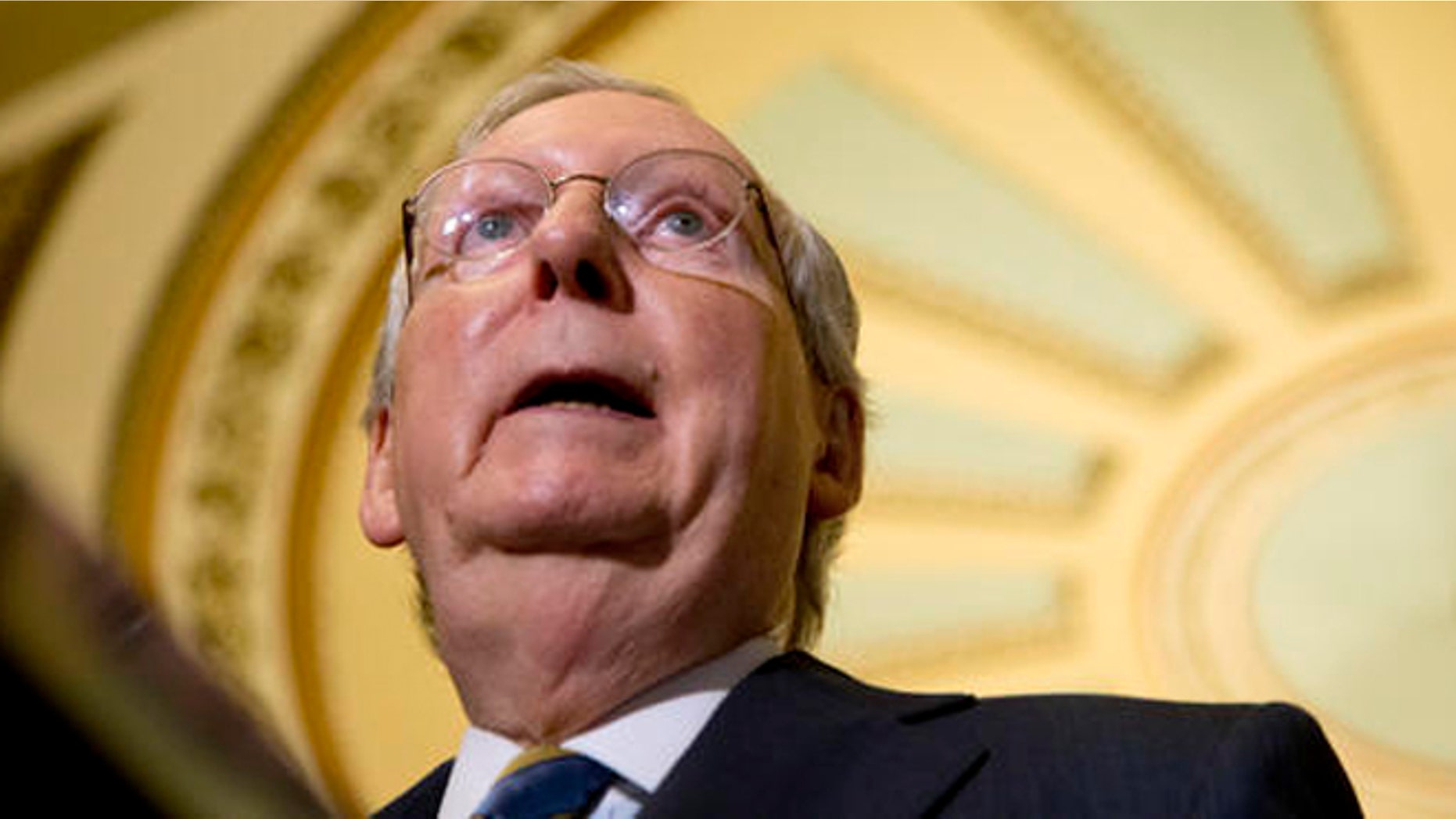 Senate Majority Leader Mitch McConnell on Capitol Hill on July 12, 2016.