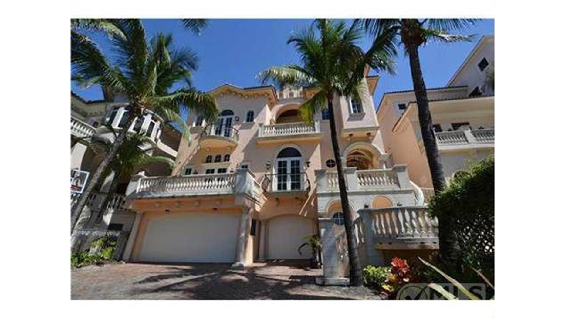 Exterior of Ray Lewis' Florida home.