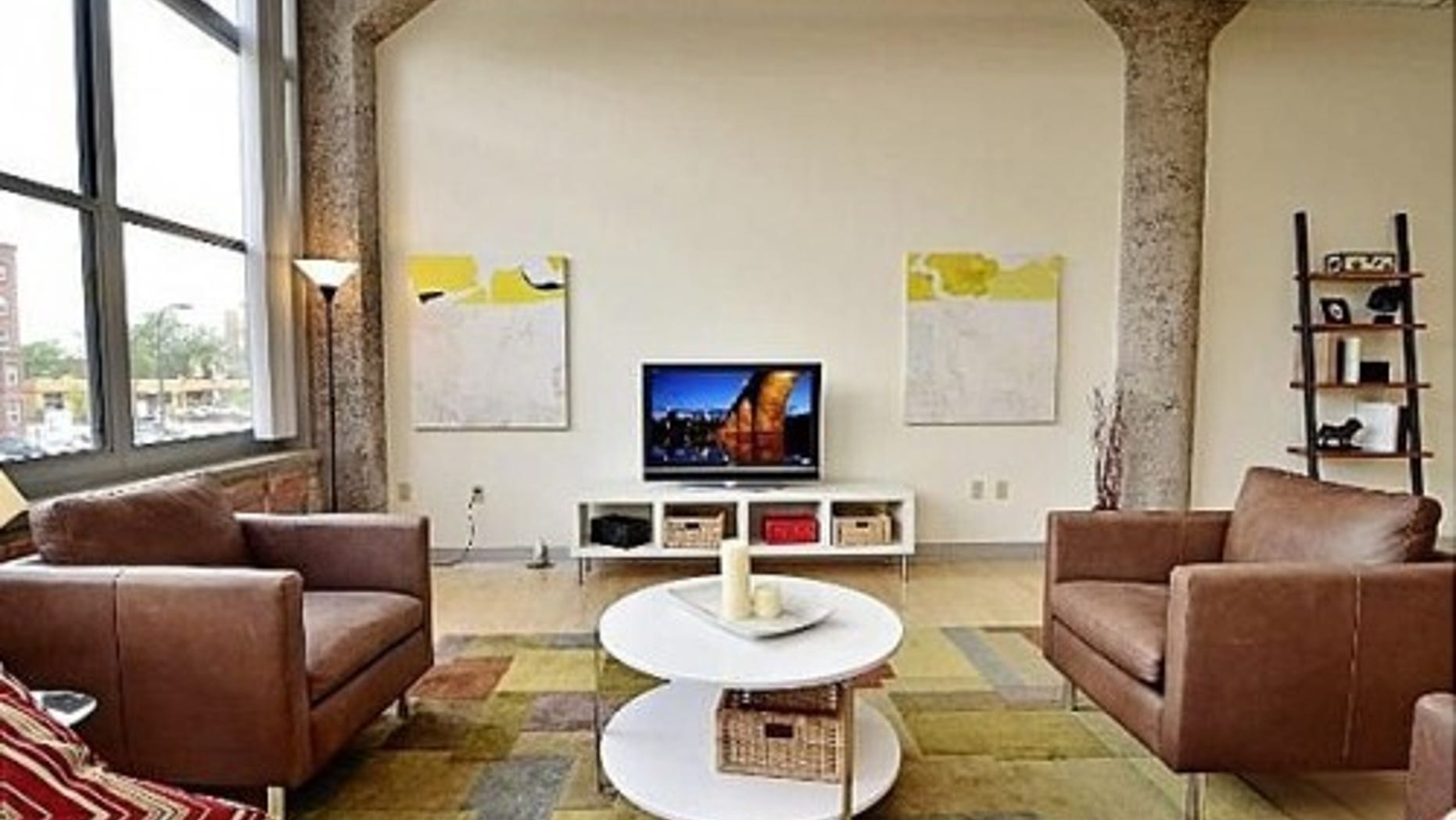 This Minneapolis condo features a modern decor scheme.