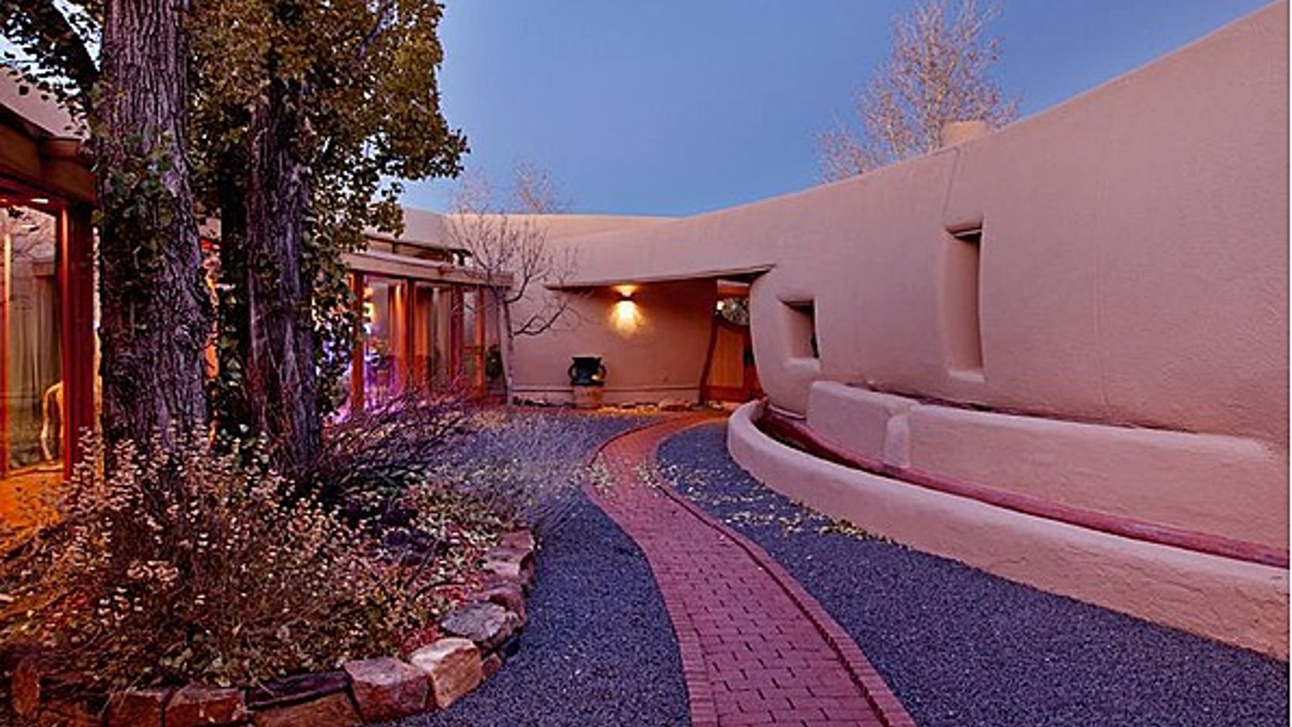 Exterior of Frank Lloyd Wright's pottery house in New Mexico, which is for sale for $4.75 million.