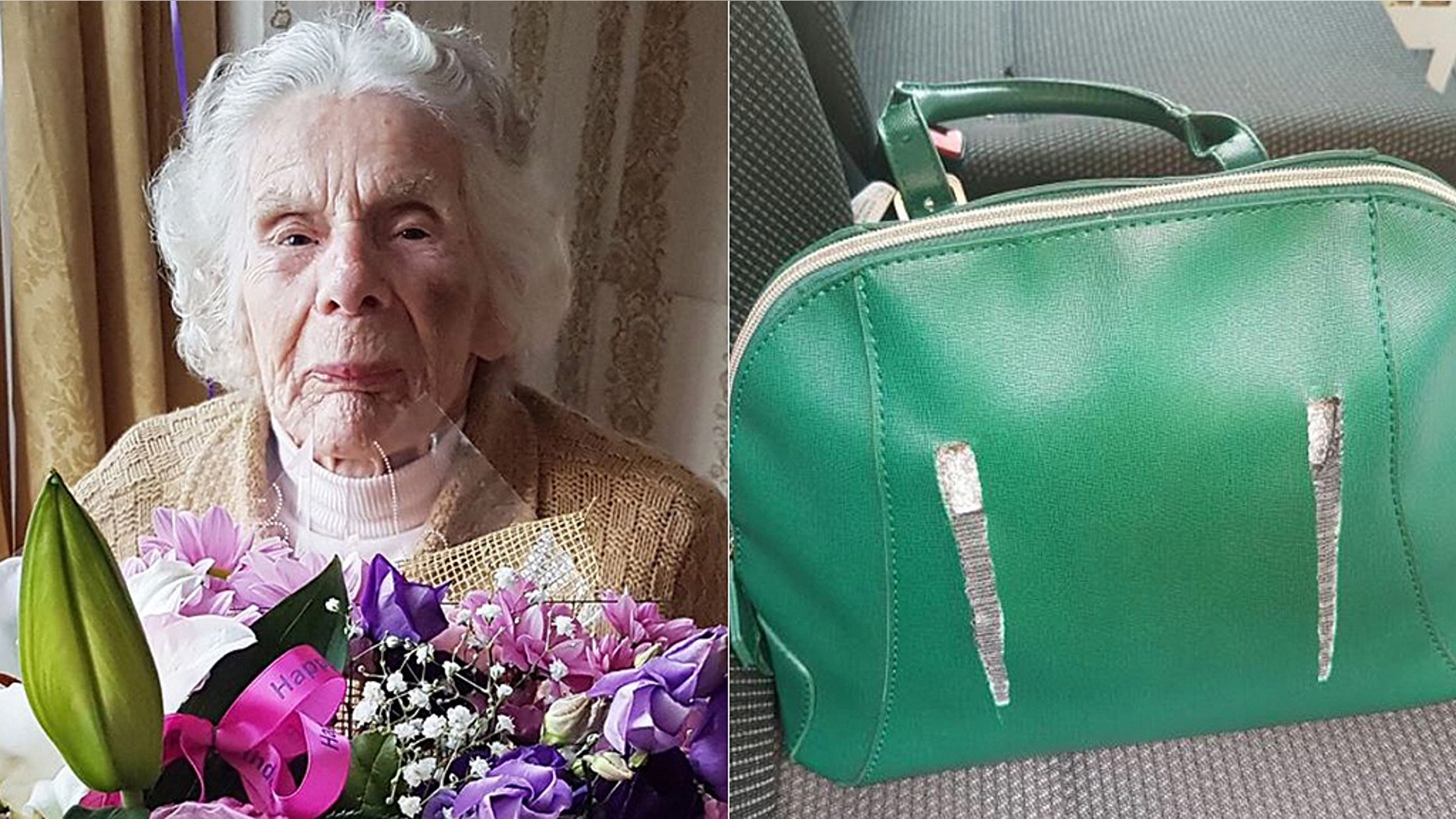 Zofija Kaczan, 100, died Wednesday after her neck was broken when her green purse was stolen.