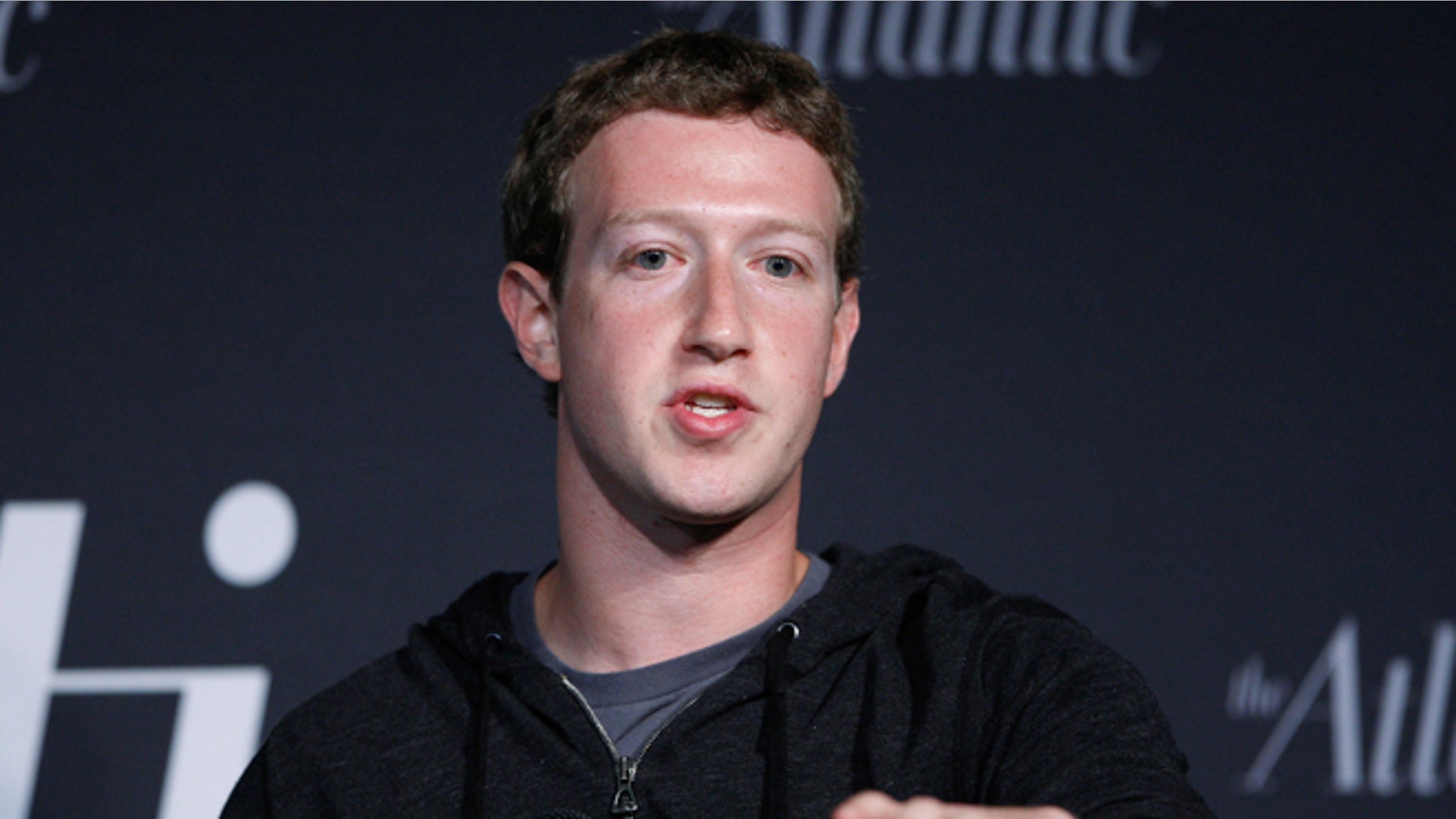 FILE: September 18, 2013: Facebook CEO Mark Zuckerberg delivers remarks in an onstage interview for the Atlantic Magazine in Washington, D.C.