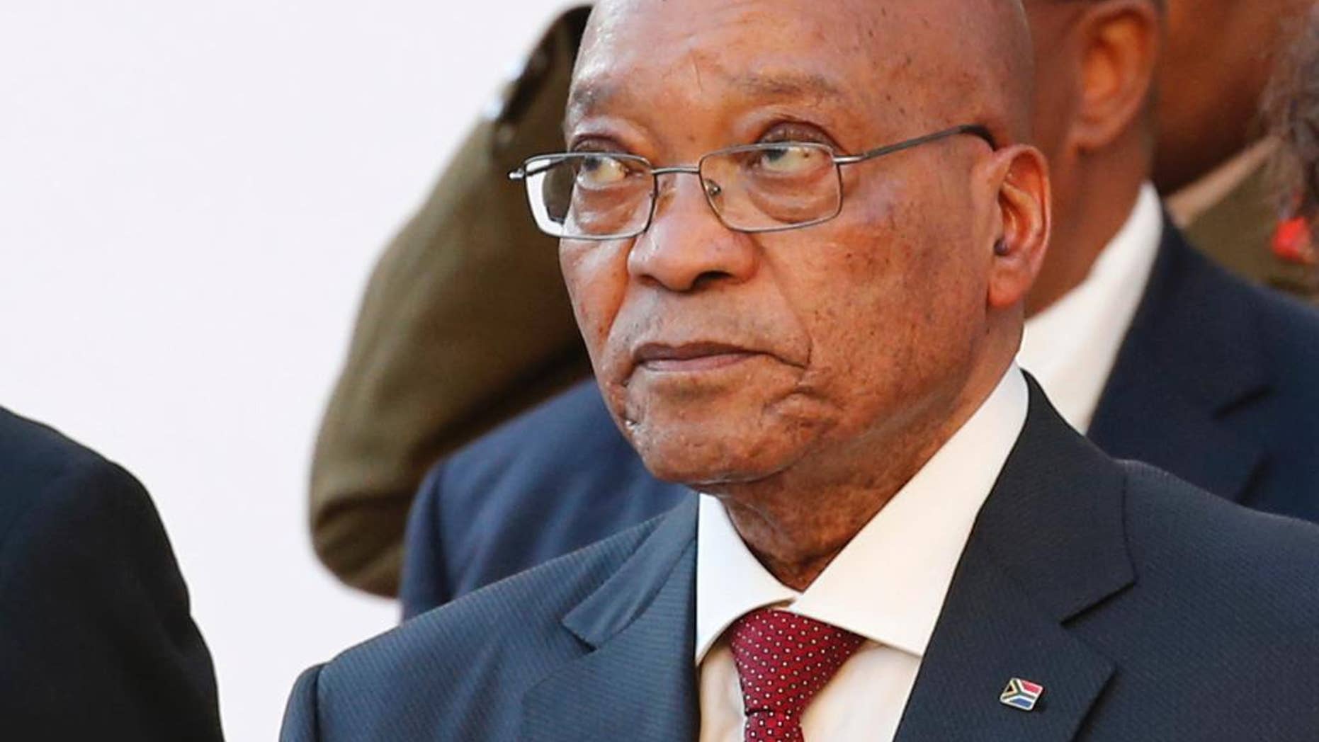 Feb. 11, 2016: President Jacob Zuma, arrives at Parliament in Cape Town, South Africa, for the State Of The Nation address.