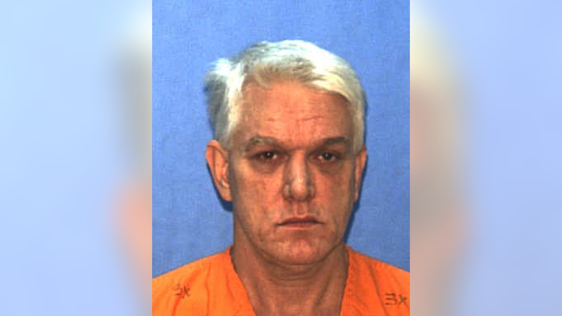 An undated photo provided by the Florida Department of Corrections shows death row inmate Elmer Carroll. Carroll is scheduled to be executed Wednesday May 28, 2013, for the rape and murder of a 10-year-old girl in 1990. Carroll murdered Christine McGowan in her Apopka, Fla., home in 1990. (AP Photo/Florida Department of Corrections, HO)