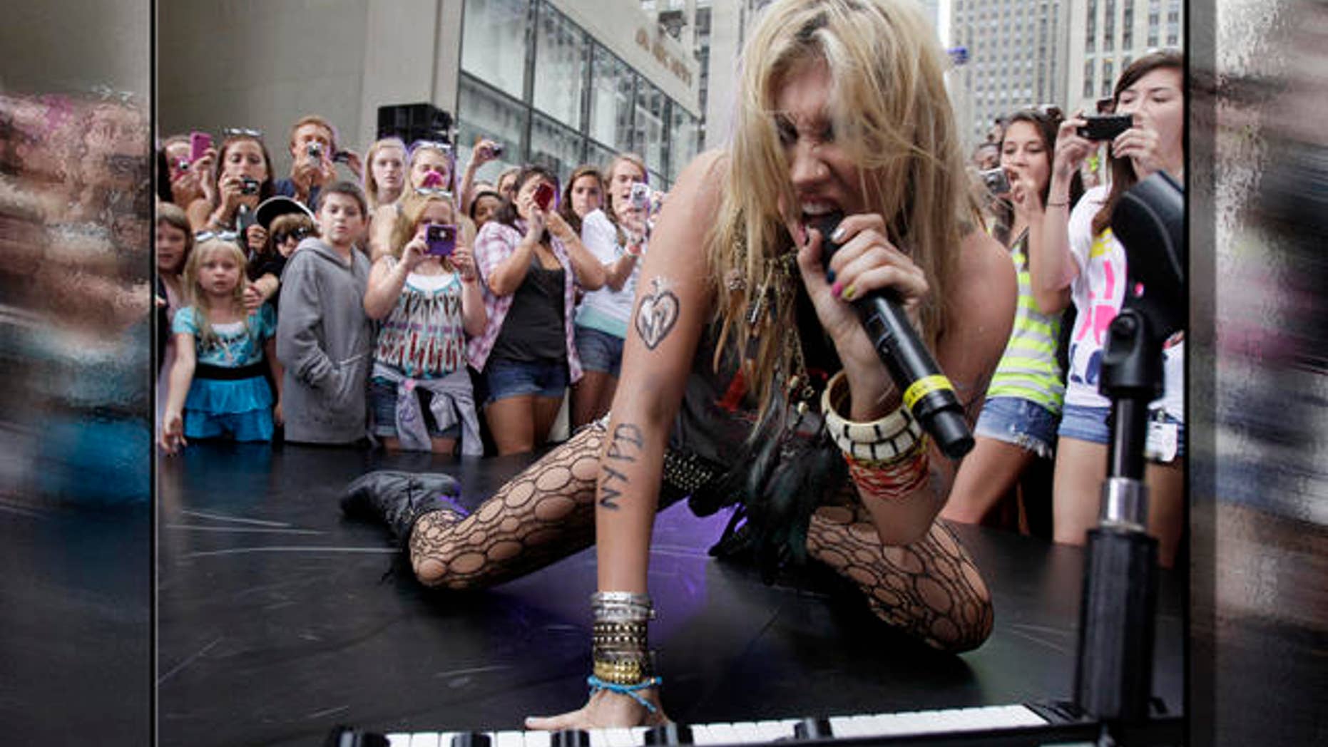 Aug 2010: Ke$ha performs. (AP)