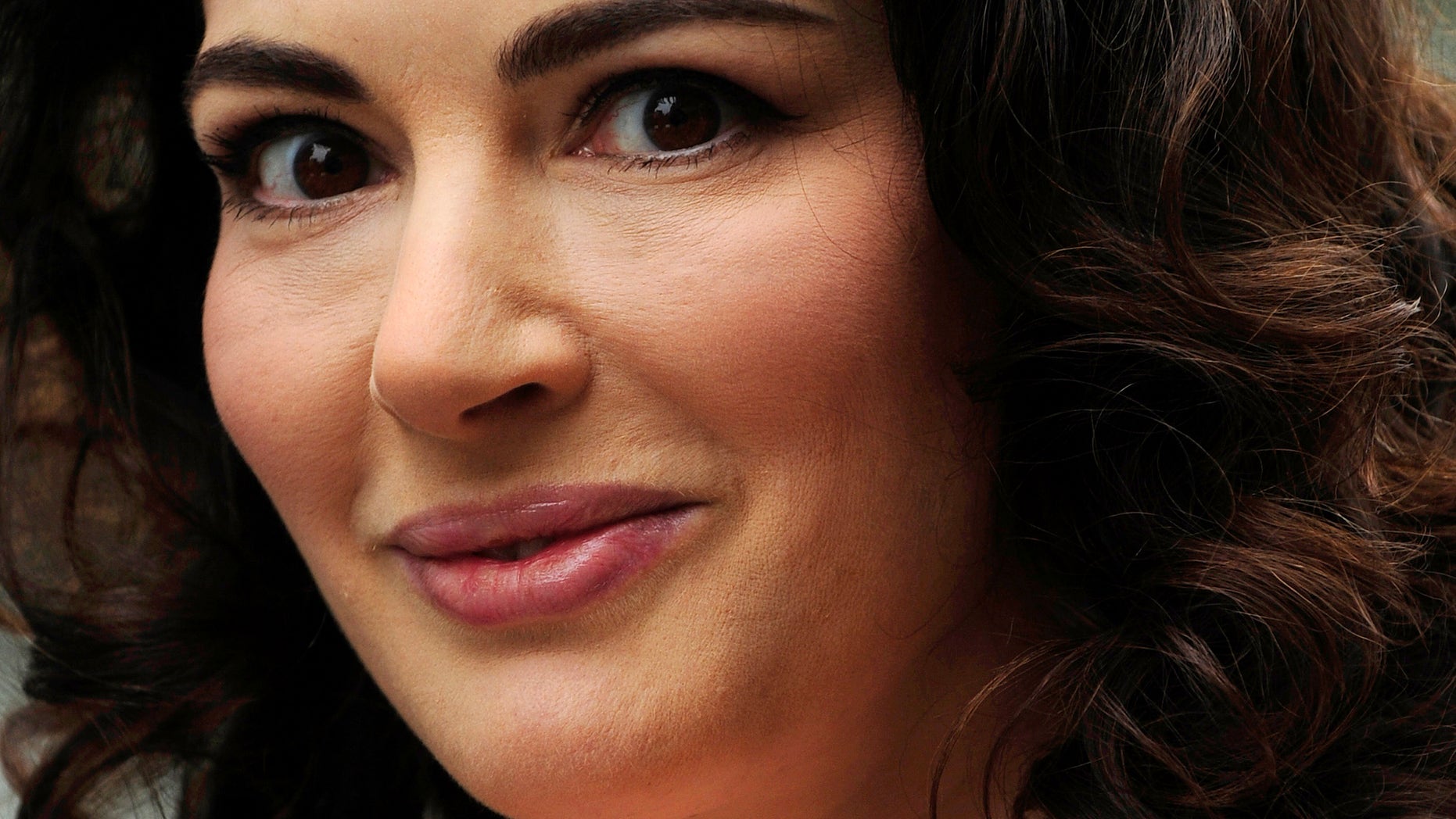 June 17, 2009. British chef and food writer Nigella Lawson arrives for the British premiere of the film Bruno at Leicester Square in central London.