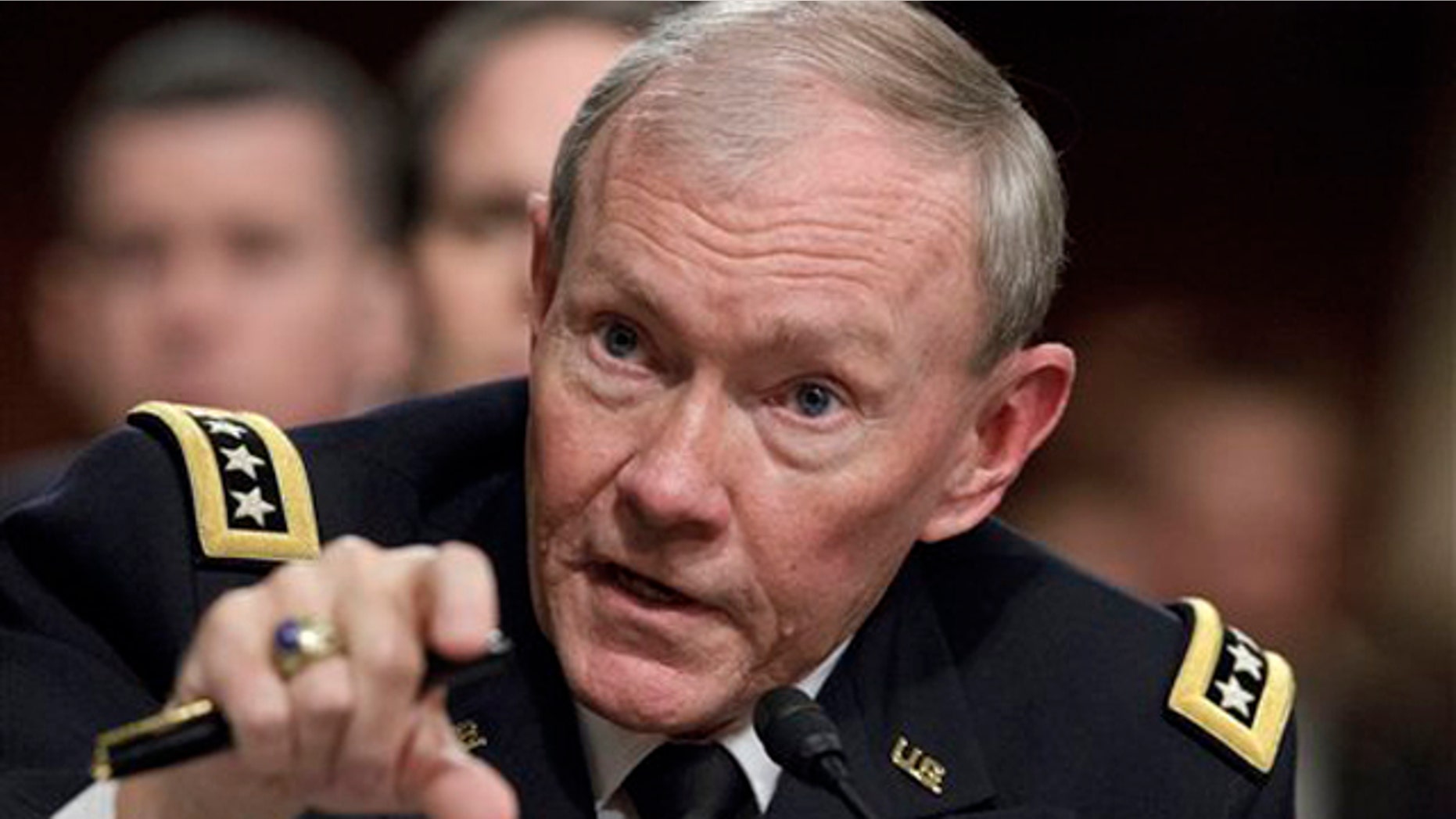 Feb. 14, 2012: Joint Chiefs Chairman Gen. Martin Dempsey testifies on Capitol Hill in Washington.
