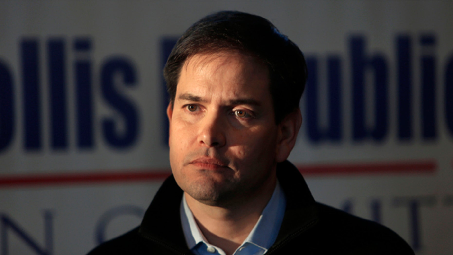 Possible 2016 Republican presidential hopeful, U.S. Sen. Marco Rubio of Florida listens to questions as he speaks to area residents, Monday, Feb. 23, 2015, in Hollis, N.H. (AP Photo/Jim Cole)