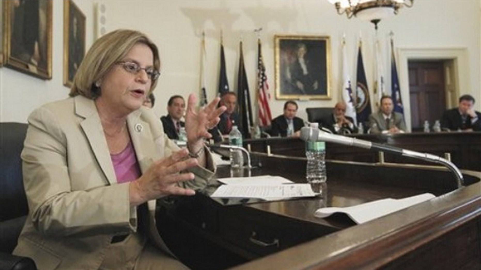 In this May 19, 2010, file photo, Rep. Ileana Ros-Lehtinen, left, gestures during a meeting on Capitol Hill.