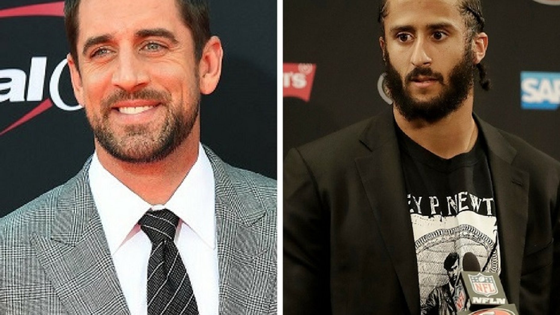 Aaron Rodgers said Colin Kaepernick "should be on a roster" but is not "because of his protests."